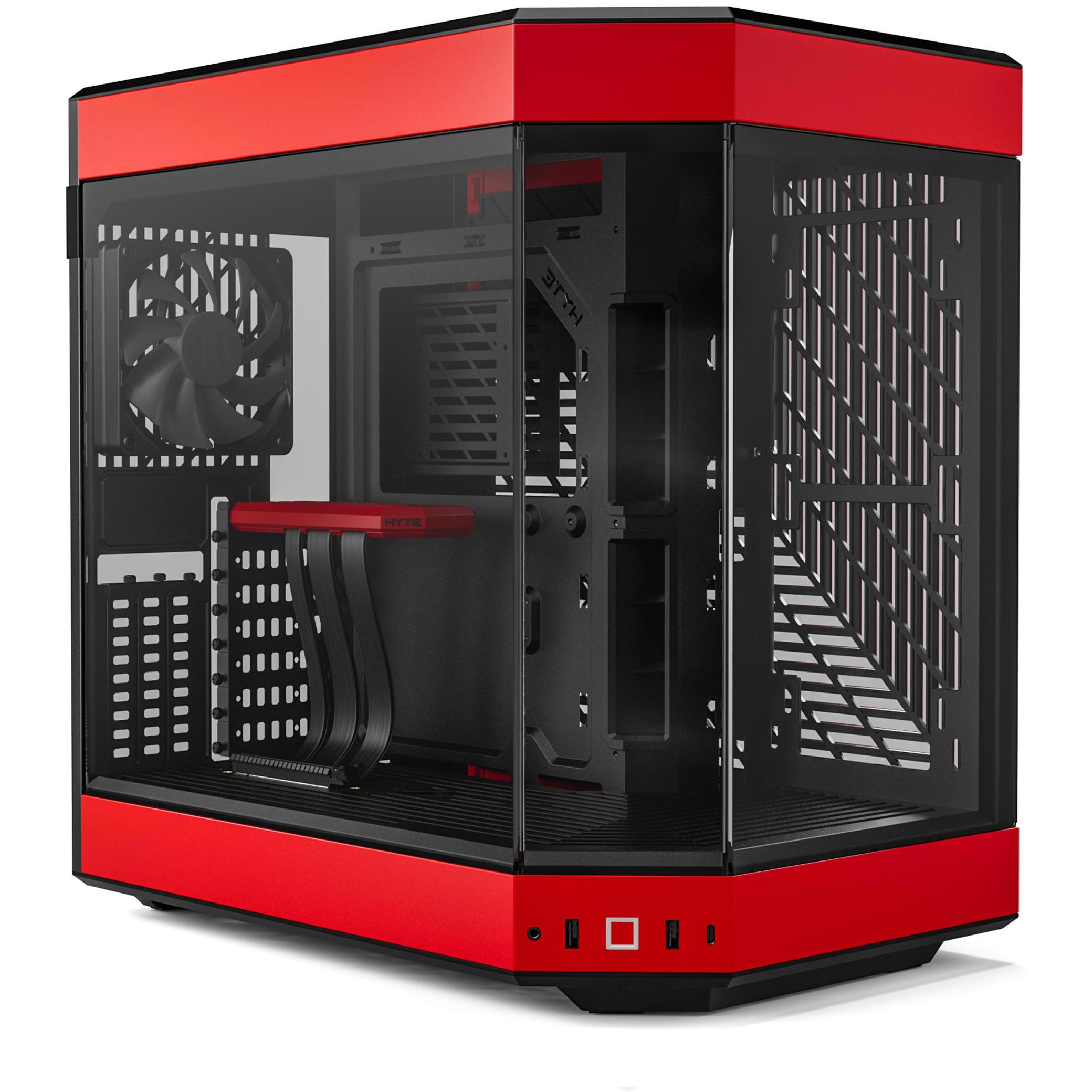 A large main feature product image of HYTE Y60 Tempered Glass Mid Tower Case (Black Cherry)