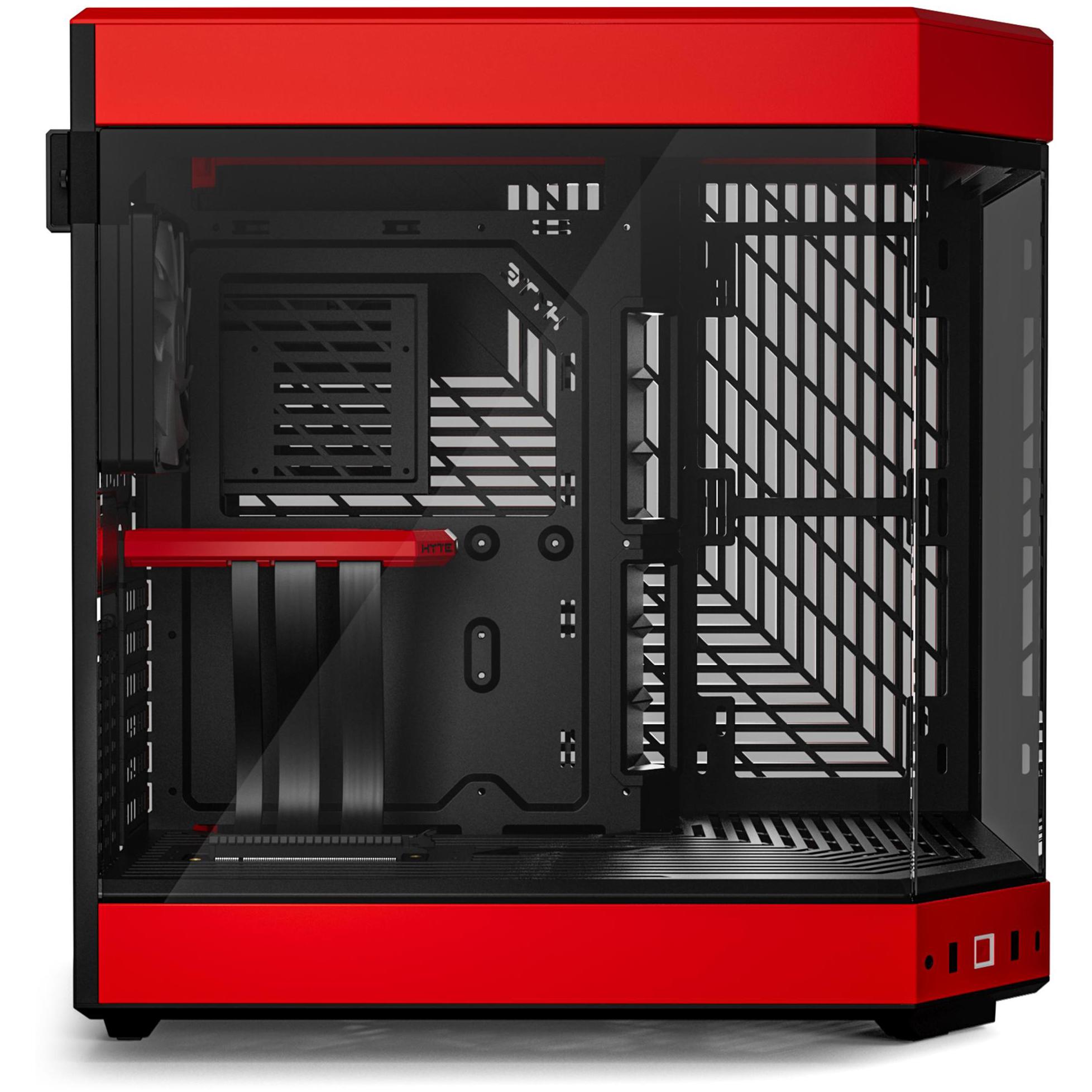 A large main feature product image of HYTE Y60 Tempered Glass Mid Tower Case (Black Cherry)