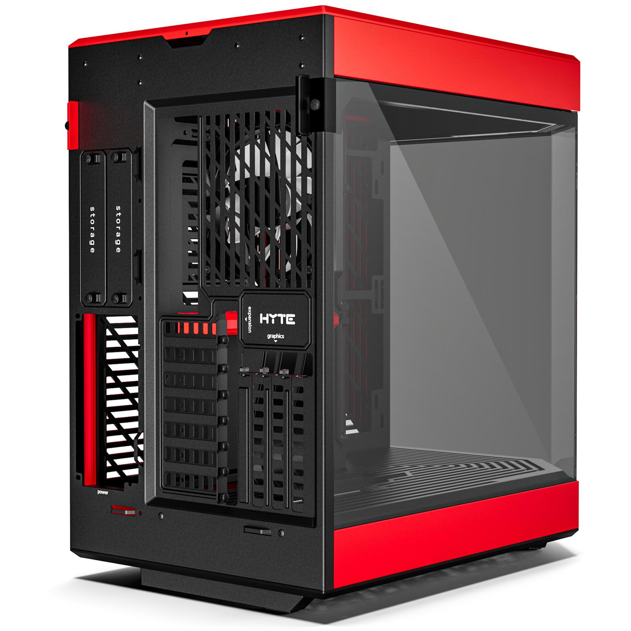 A large main feature product image of HYTE Y60 Tempered Glass Mid Tower Case (Black Cherry)
