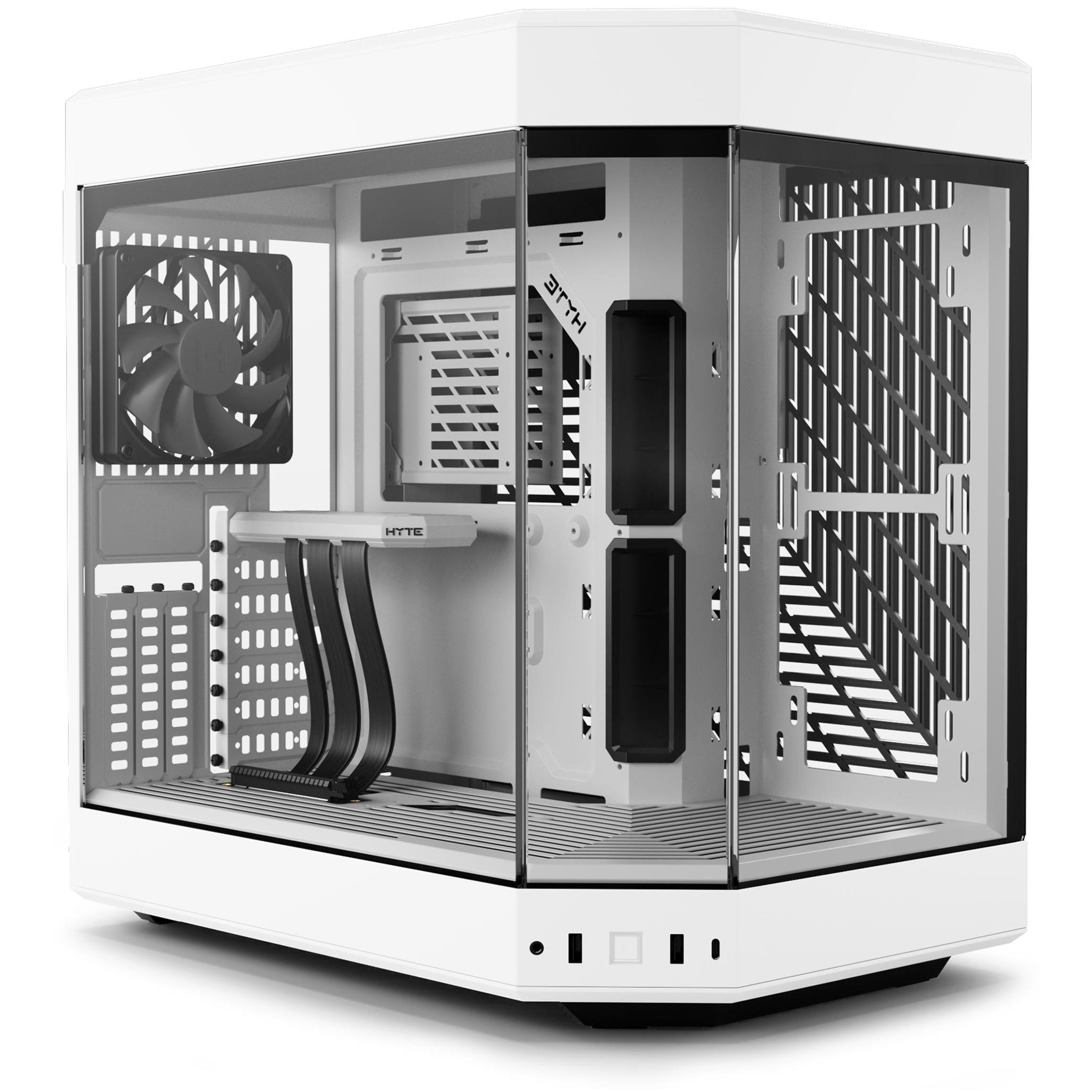 A large main feature product image of HYTE Y60 Tempered Glass Mid Tower Case (Snow White)