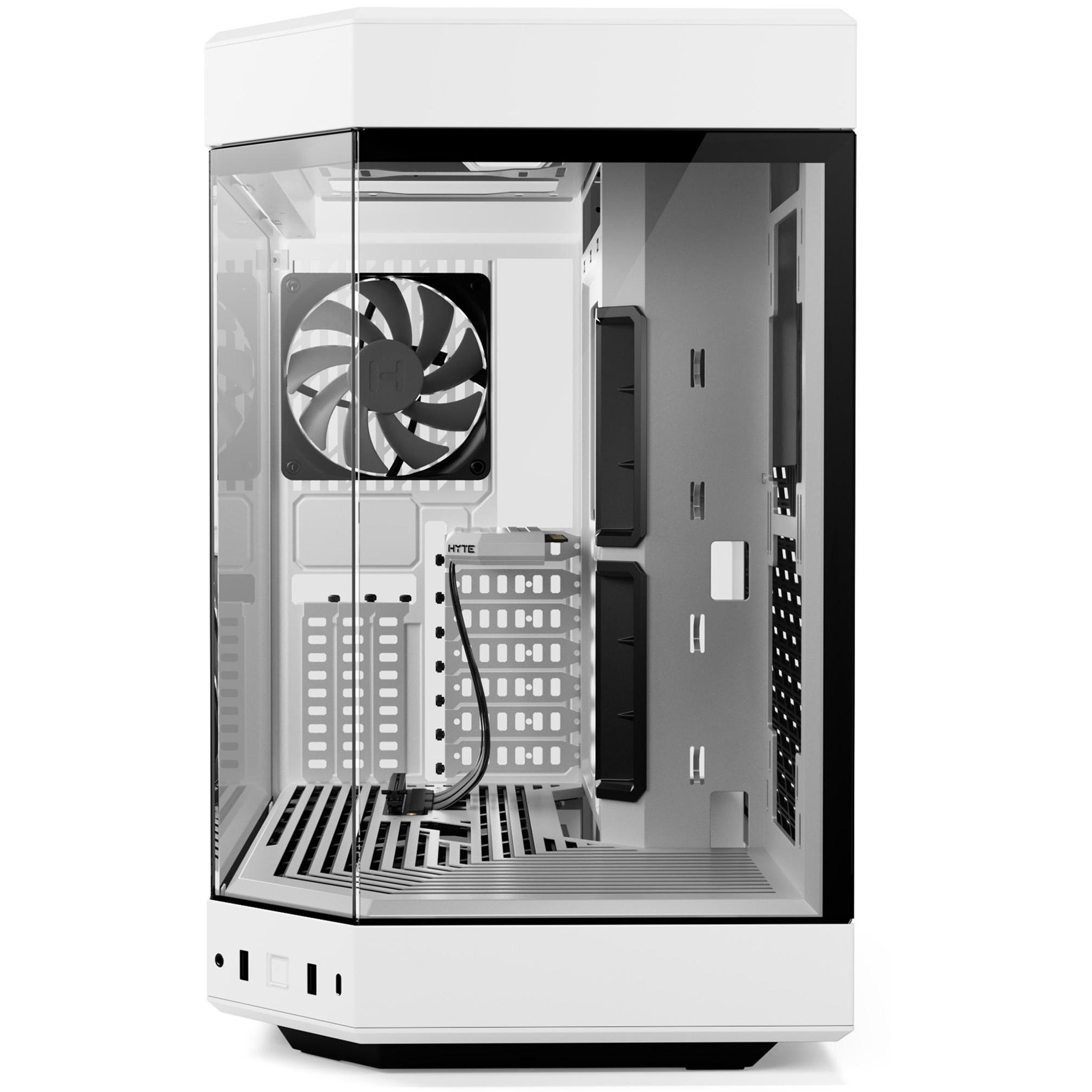 A large main feature product image of HYTE Y60 Tempered Glass Mid Tower Case (Snow White)