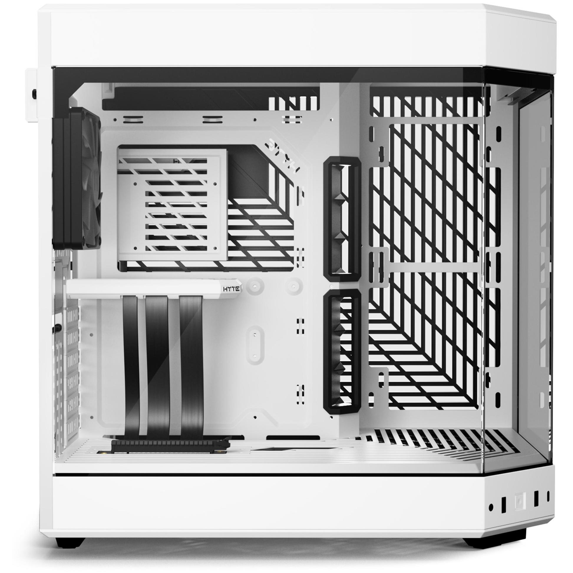 A large main feature product image of HYTE Y60 Tempered Glass Mid Tower Case (Snow White)
