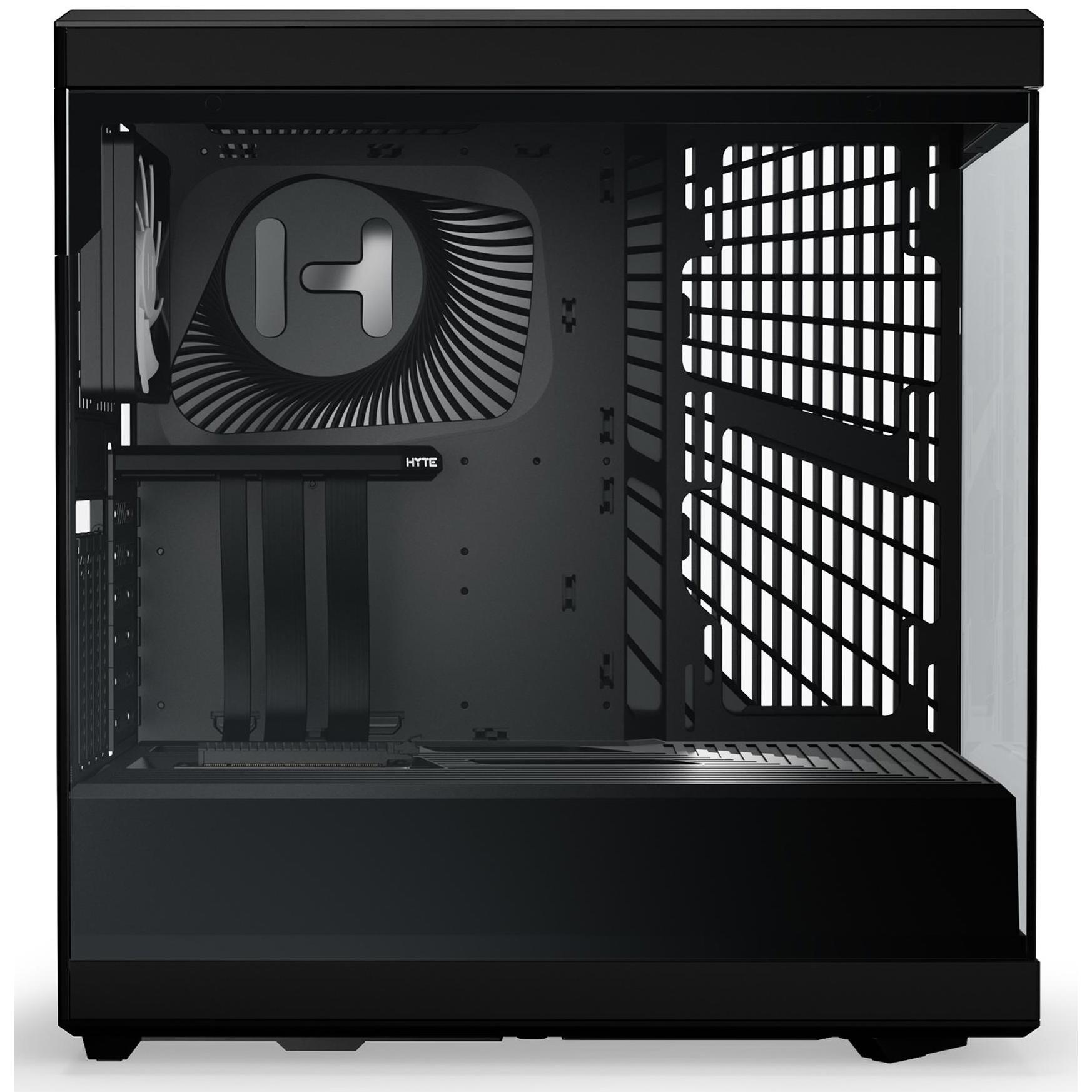 A large main feature product image of HYTE Y40 Tempered Glass Mid Tower Case (Pitch Black)