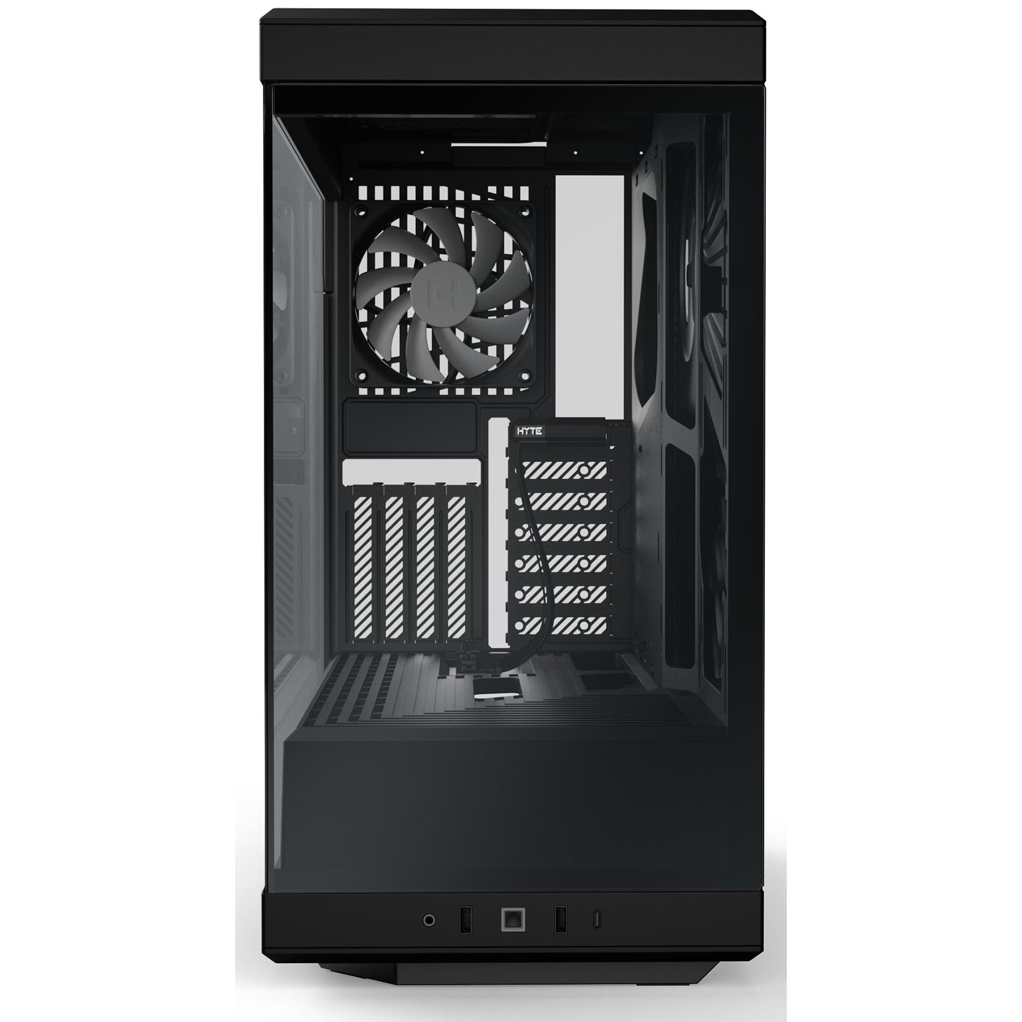 A large main feature product image of HYTE Y40 Tempered Glass Mid Tower Case (Pitch Black)