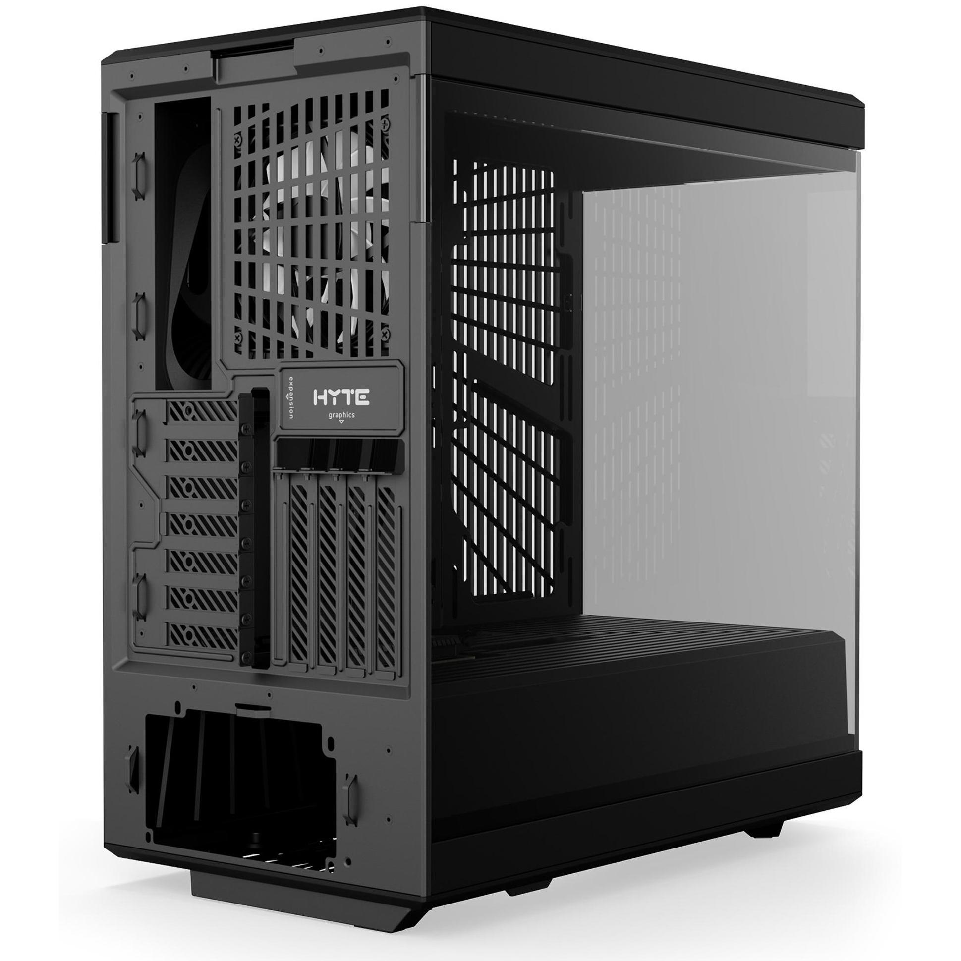 A large main feature product image of HYTE Y40 Tempered Glass Mid Tower Case (Pitch Black)