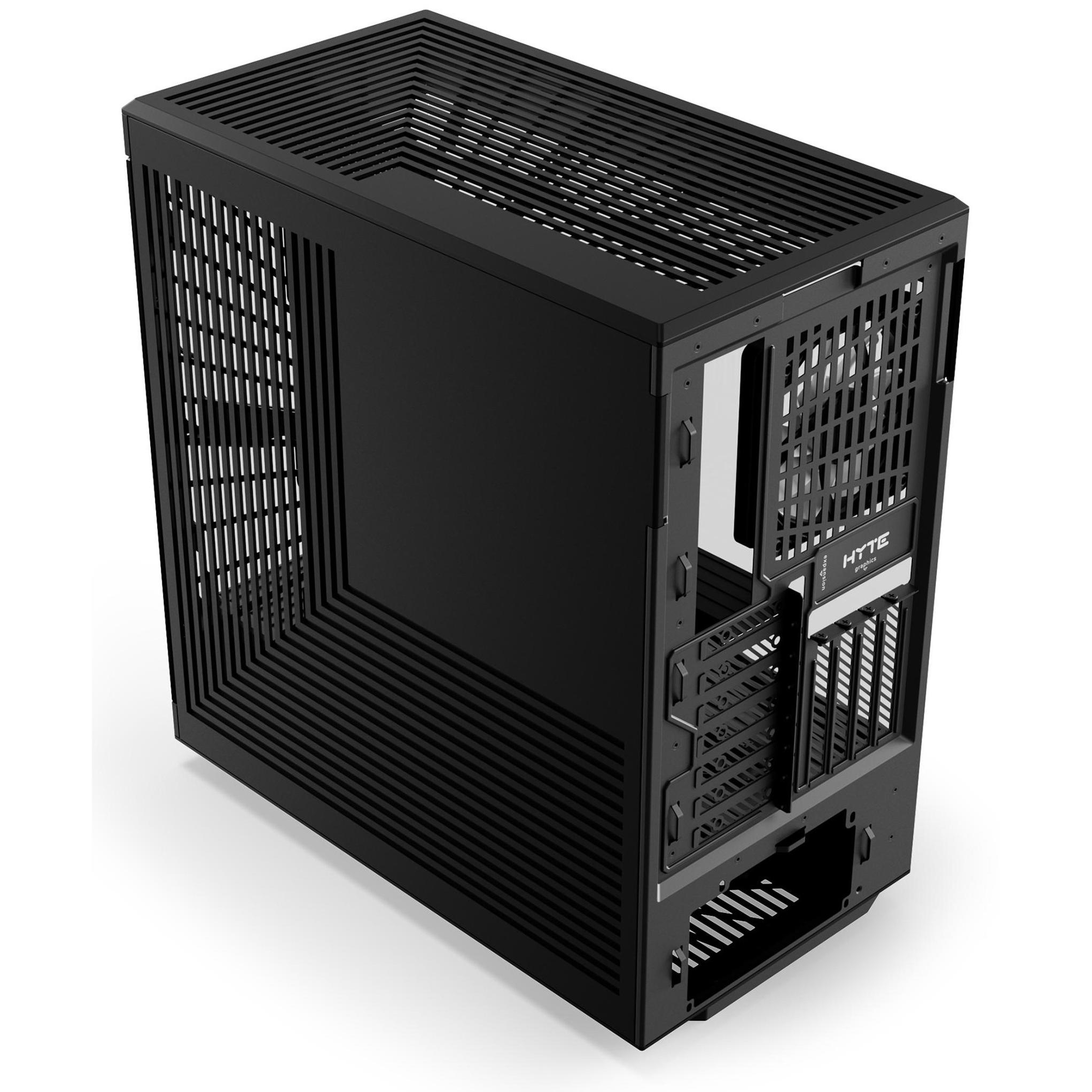 A large main feature product image of HYTE Y40 Tempered Glass Mid Tower Case (Pitch Black)