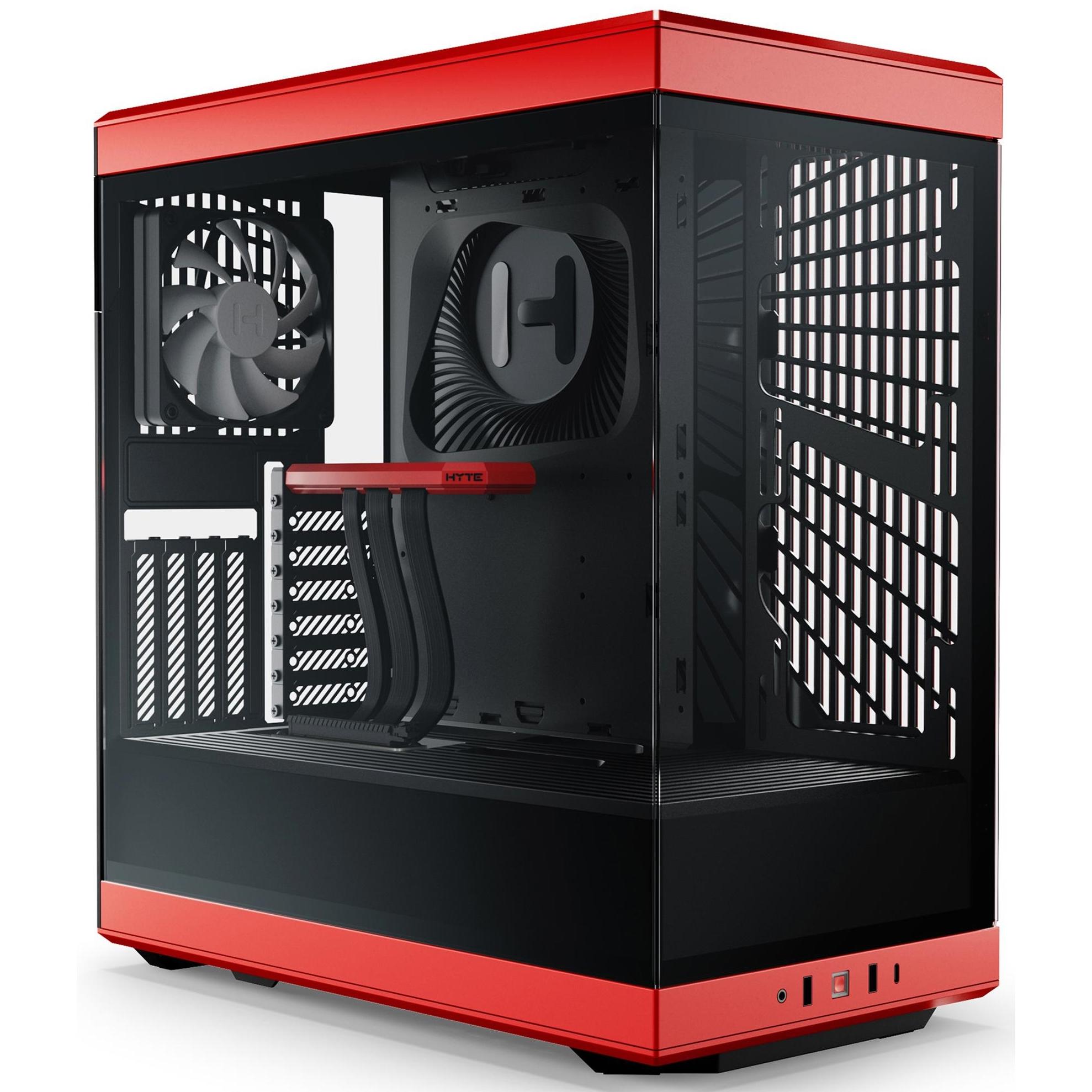 A large main feature product image of HYTE Y40 Tempered Glass Mid Tower Case (Black Cherry)