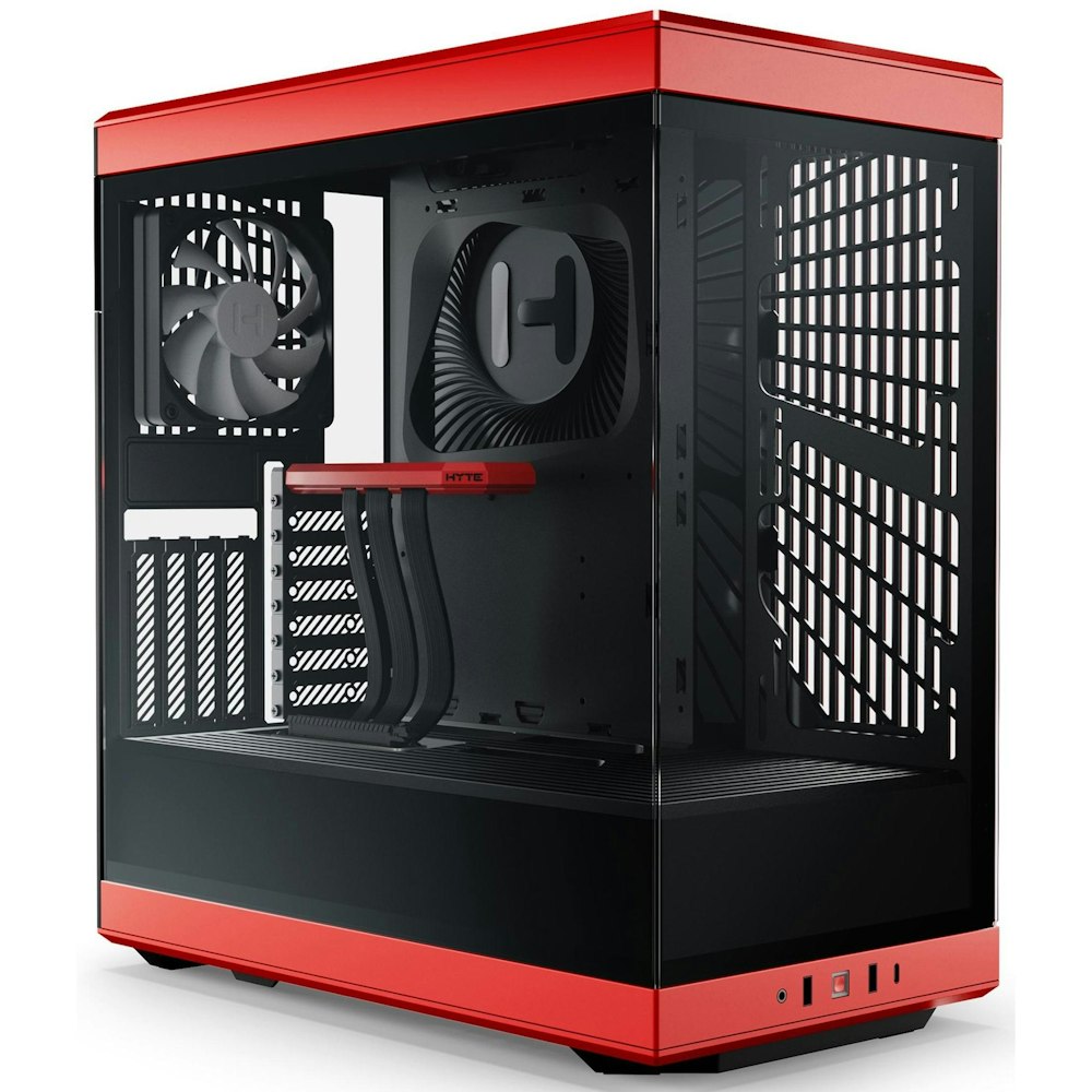 A large main feature product image of HYTE Y40 Tempered Glass Mid Tower Case (Black Cherry)
