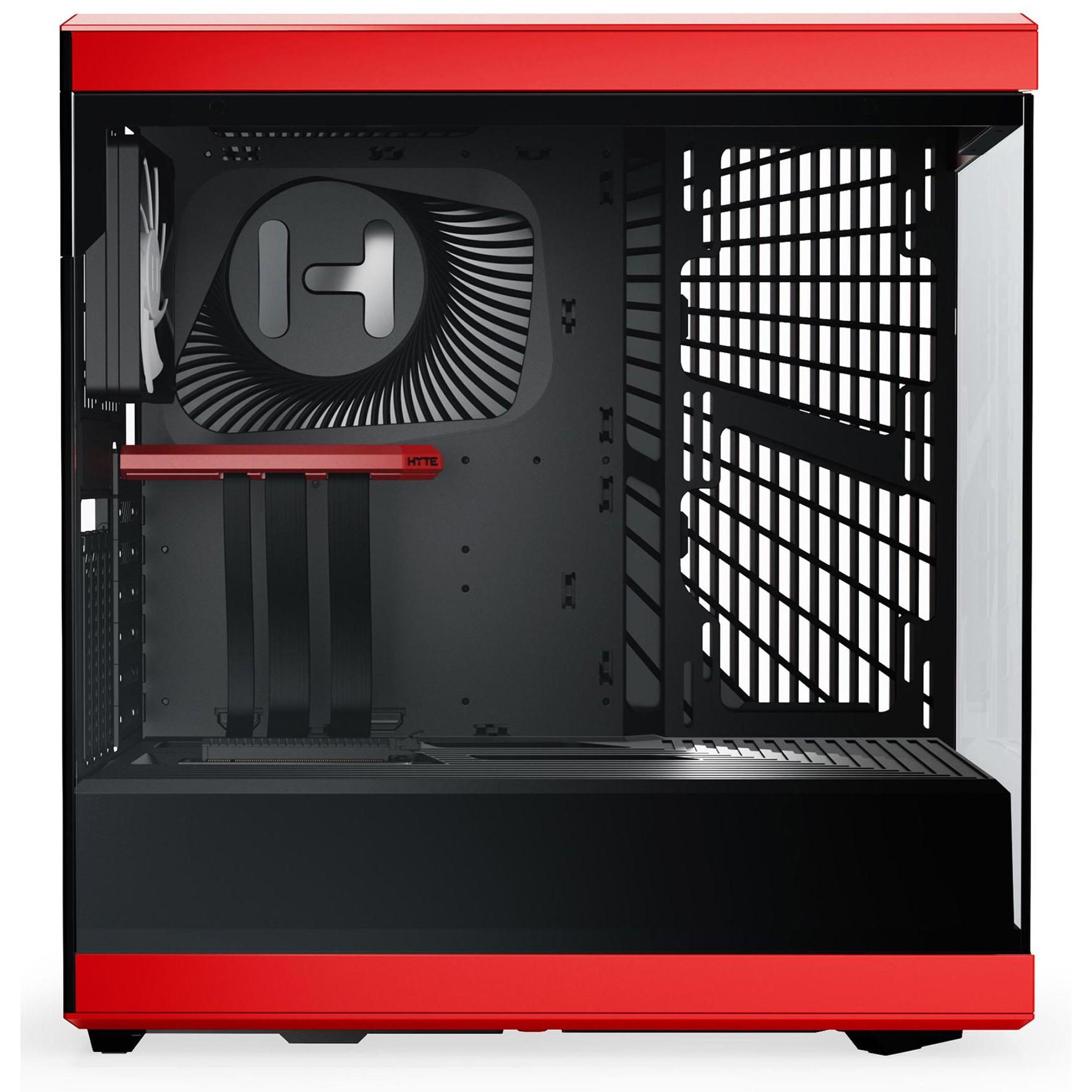 A large main feature product image of HYTE Y40 Tempered Glass Mid Tower Case (Black Cherry)
