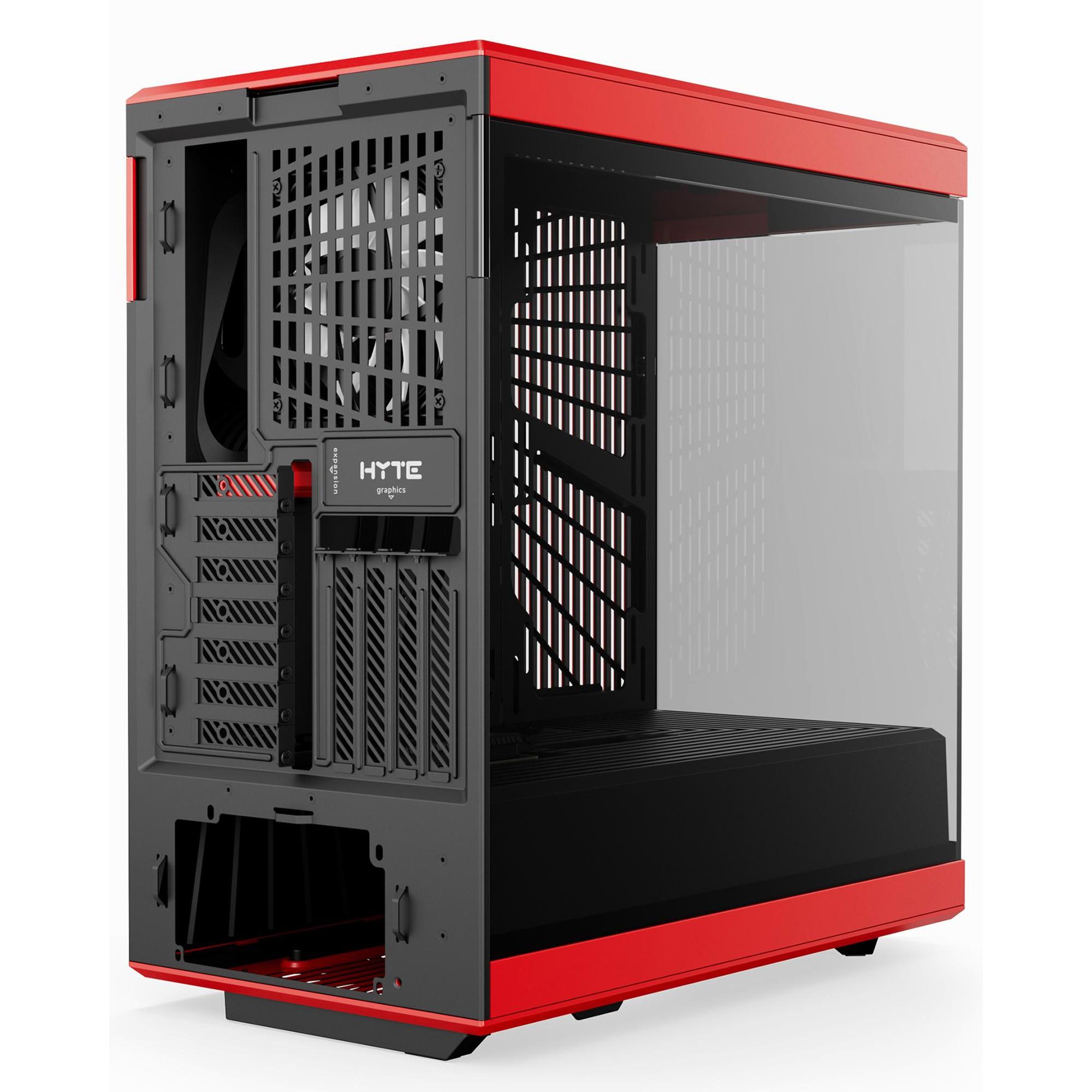 A large main feature product image of HYTE Y40 Tempered Glass Mid Tower Case (Black Cherry)