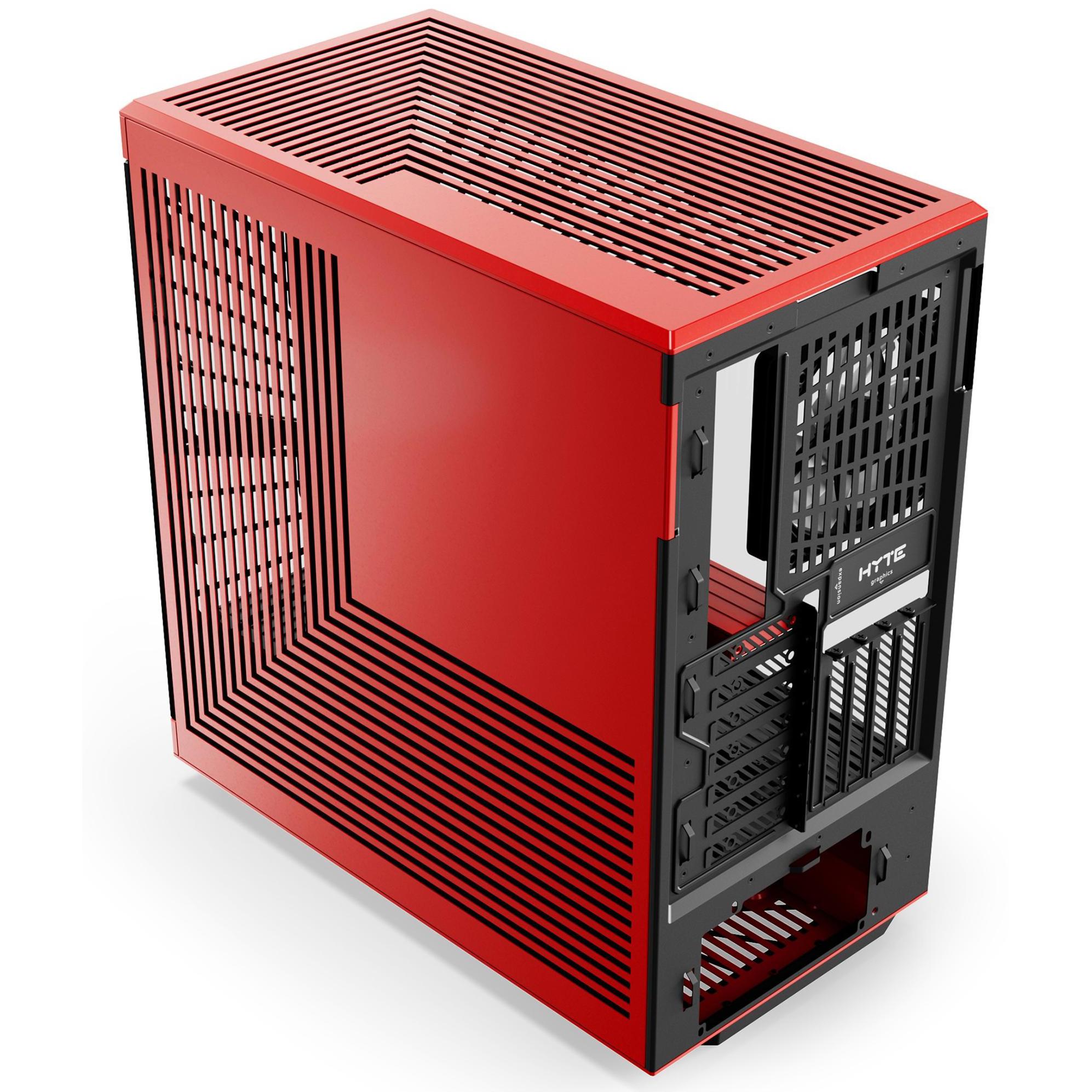 A large main feature product image of HYTE Y40 Tempered Glass Mid Tower Case (Black Cherry)