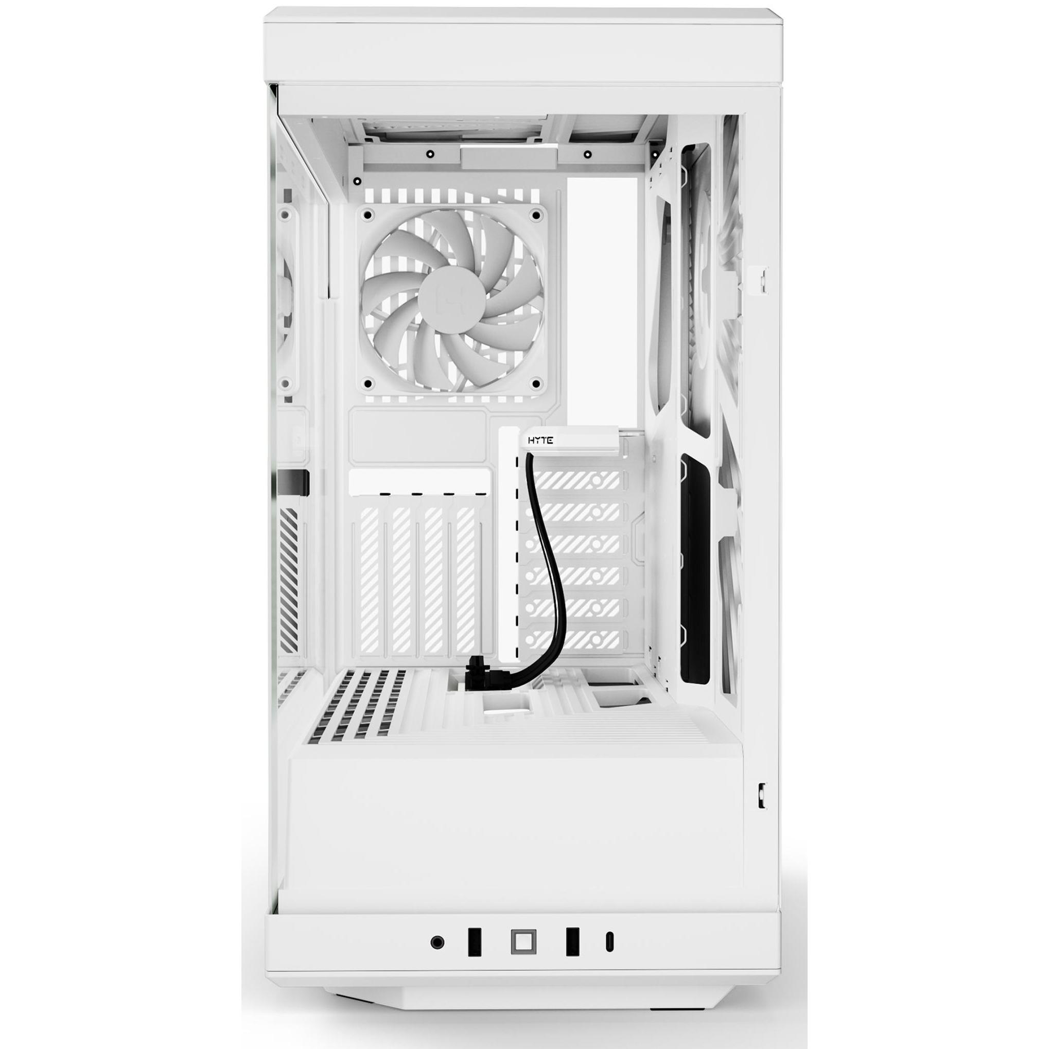 A large main feature product image of HYTE Y40 Tempered Glass Mid Tower Case (Snow White)
