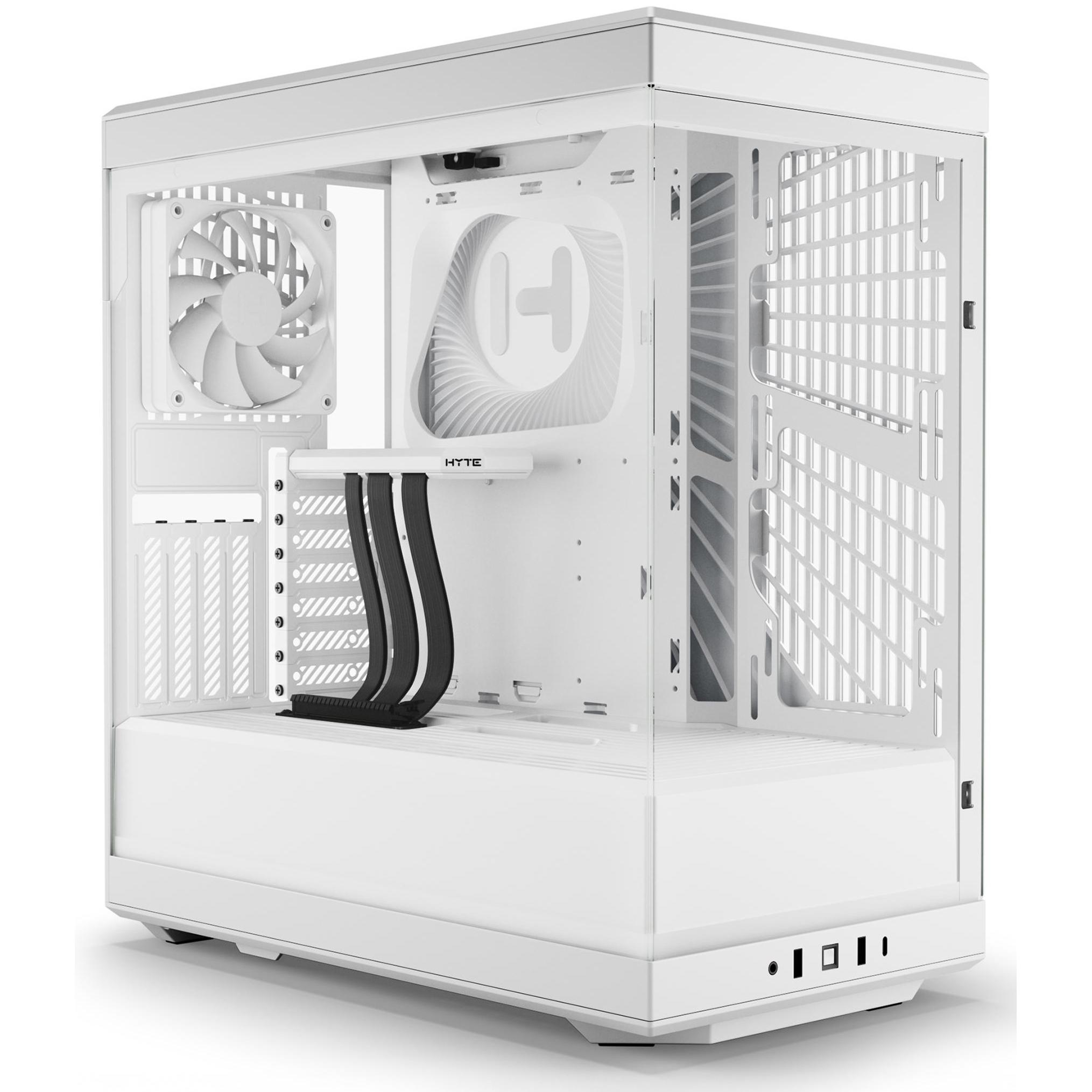 A large main feature product image of HYTE Y40 Tempered Glass Mid Tower Case (Snow White)