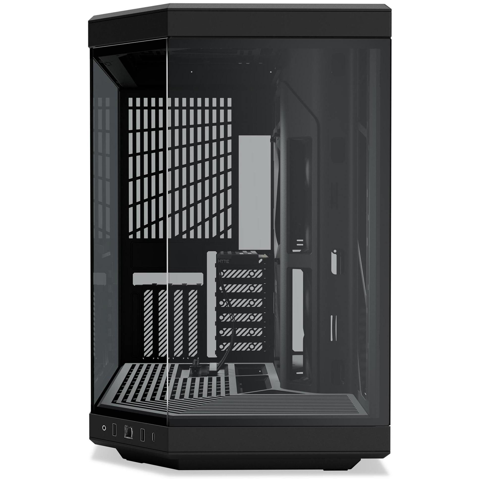 A large main feature product image of HYTE Y70 Tempered Glass Mid Tower Case (Pitch Black)