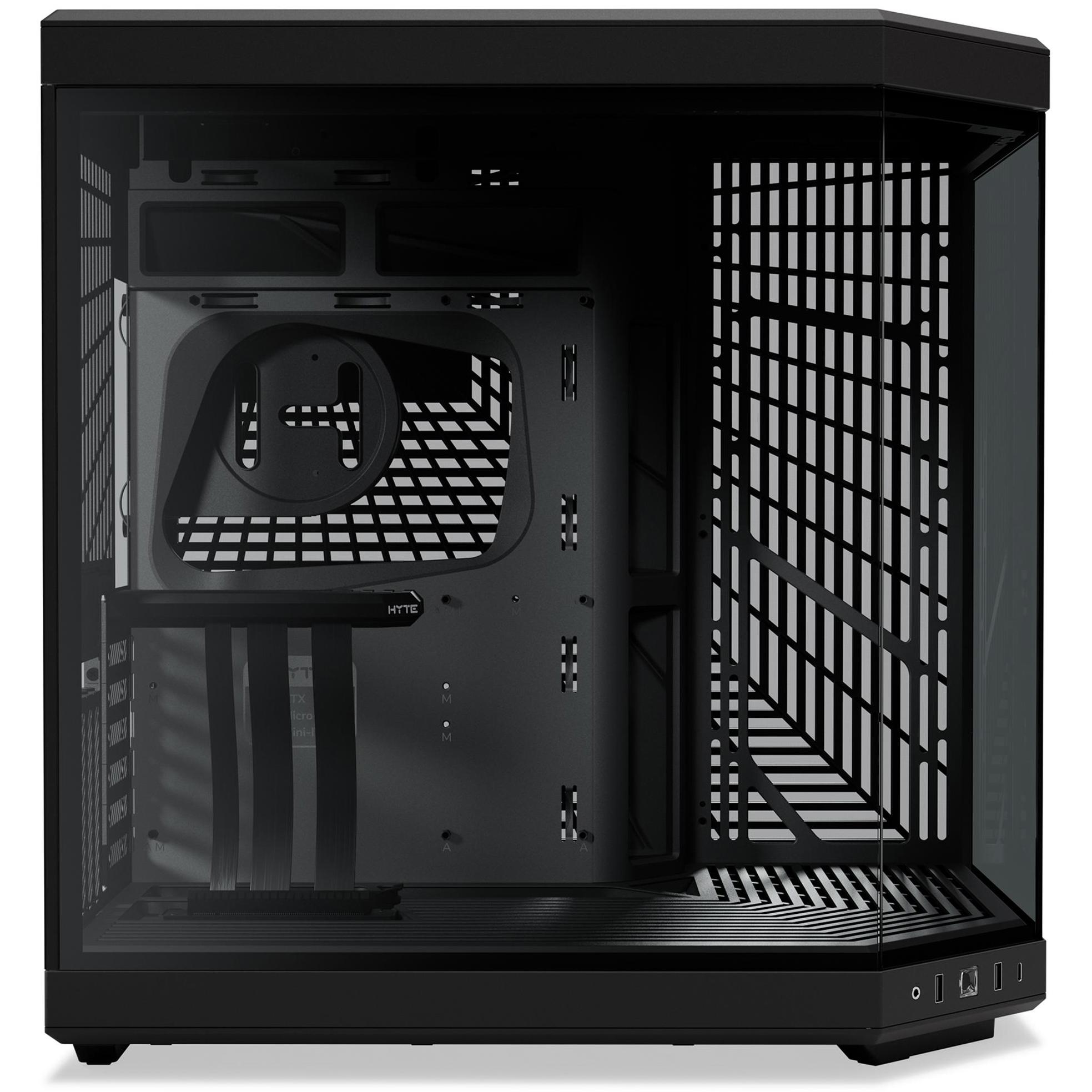 A large main feature product image of HYTE Y70 Tempered Glass Mid Tower Case (Pitch Black)