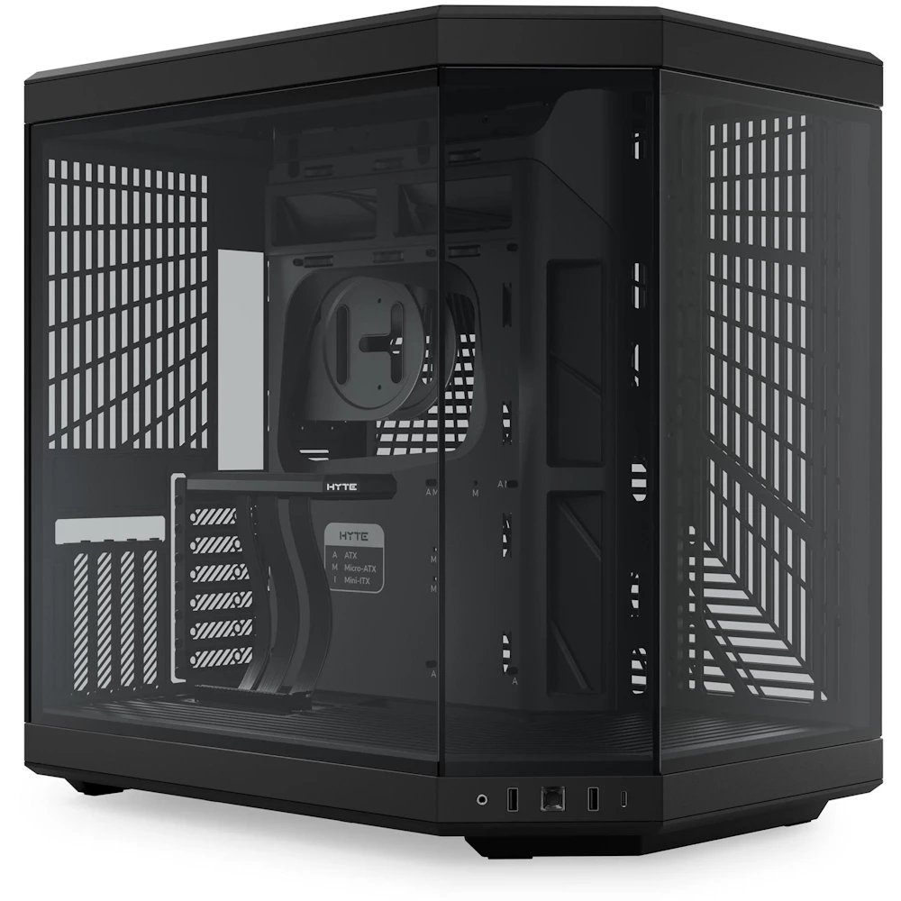 HYTE Y70 Tempered Glass Mid Tower Case (Pitch Black)