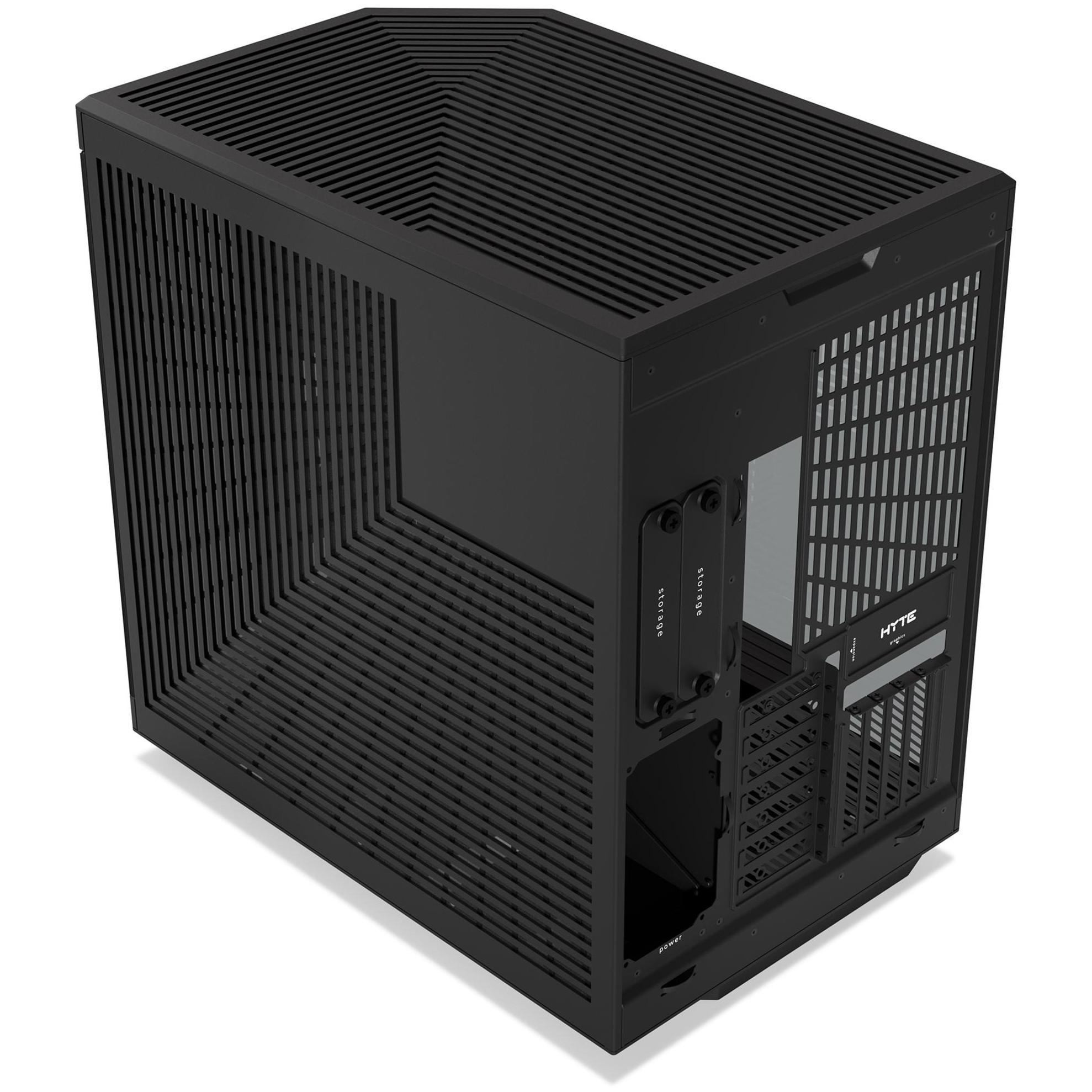 A large main feature product image of HYTE Y70 Tempered Glass Mid Tower Case (Pitch Black)