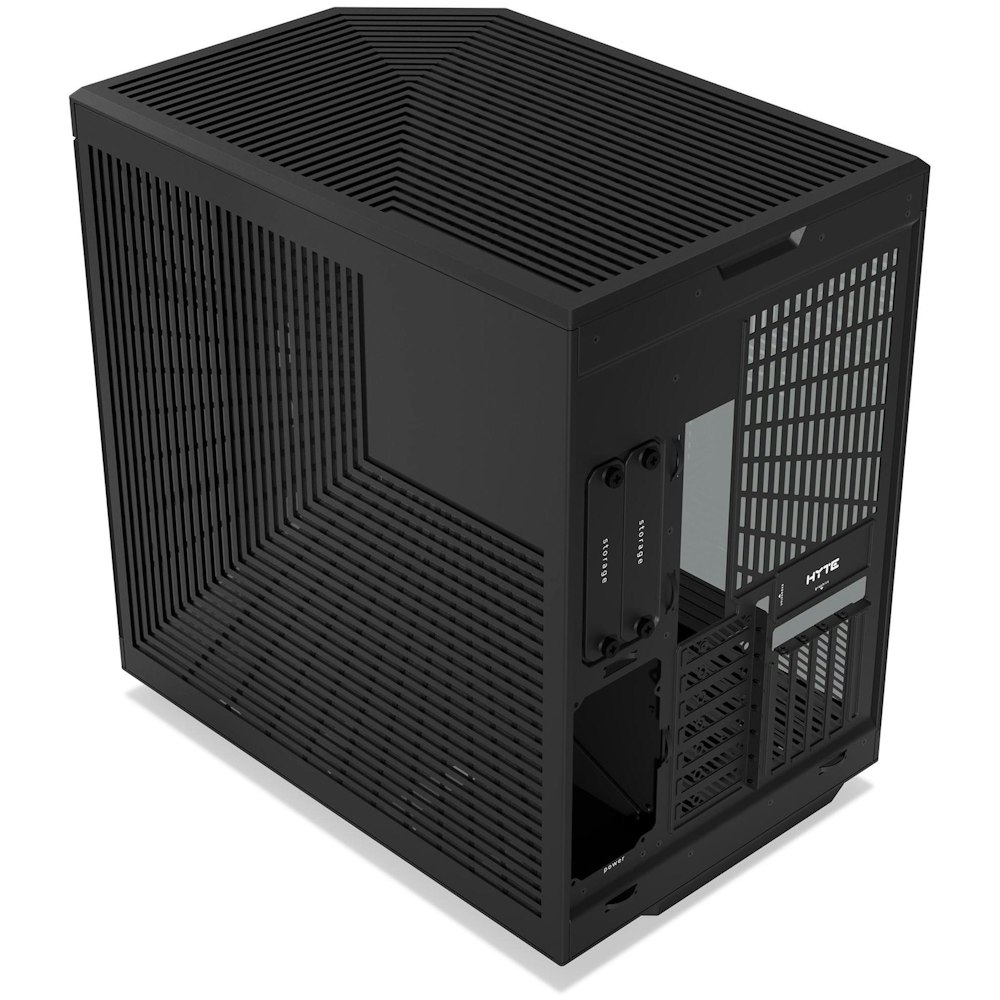 A large main feature product image of HYTE Y70 Tempered Glass Mid Tower Case (Pitch Black)