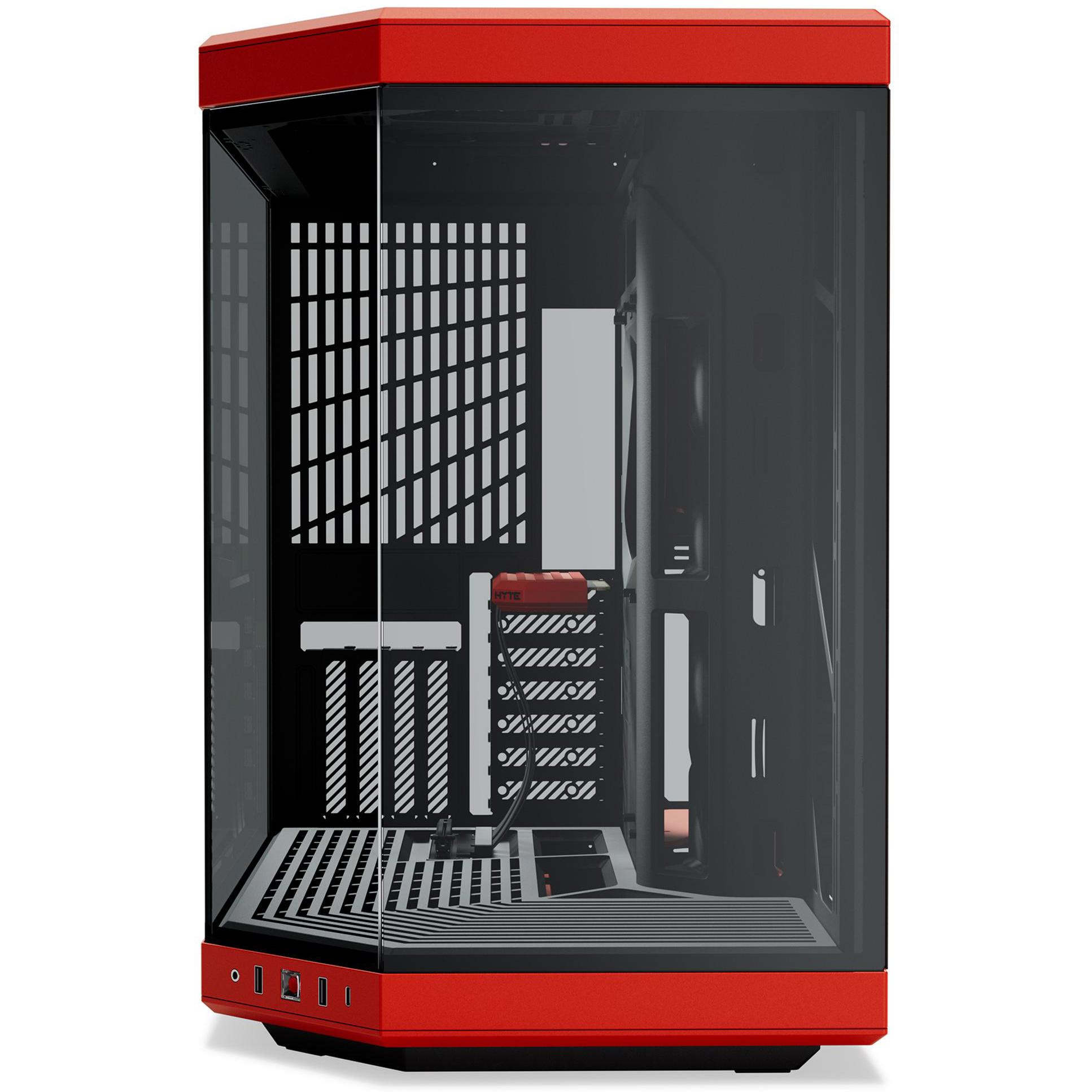 A large main feature product image of HYTE Y70 Tempered Glass Mid Tower Case (Black Cherry)