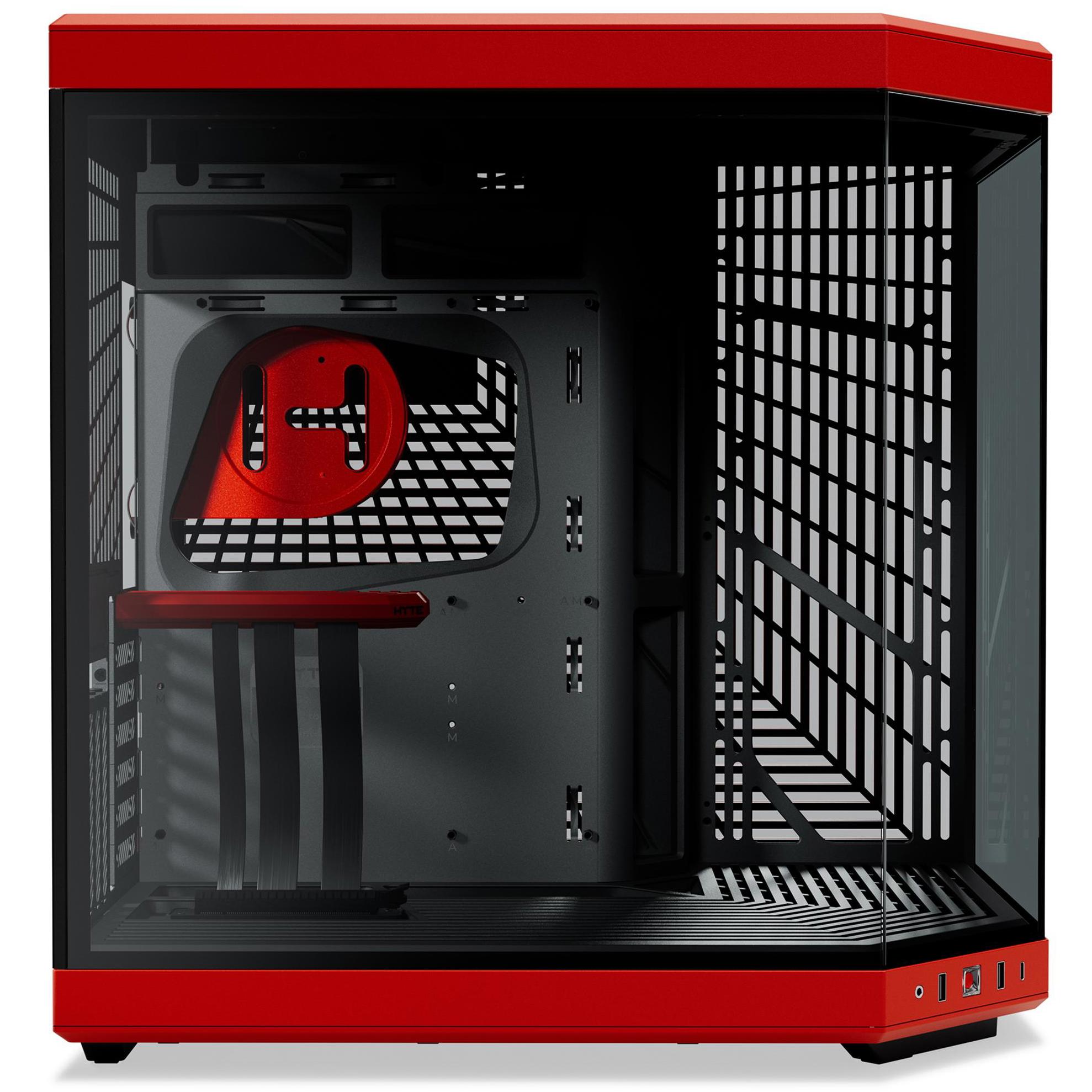 A large main feature product image of HYTE Y70 Tempered Glass Mid Tower Case (Black Cherry)