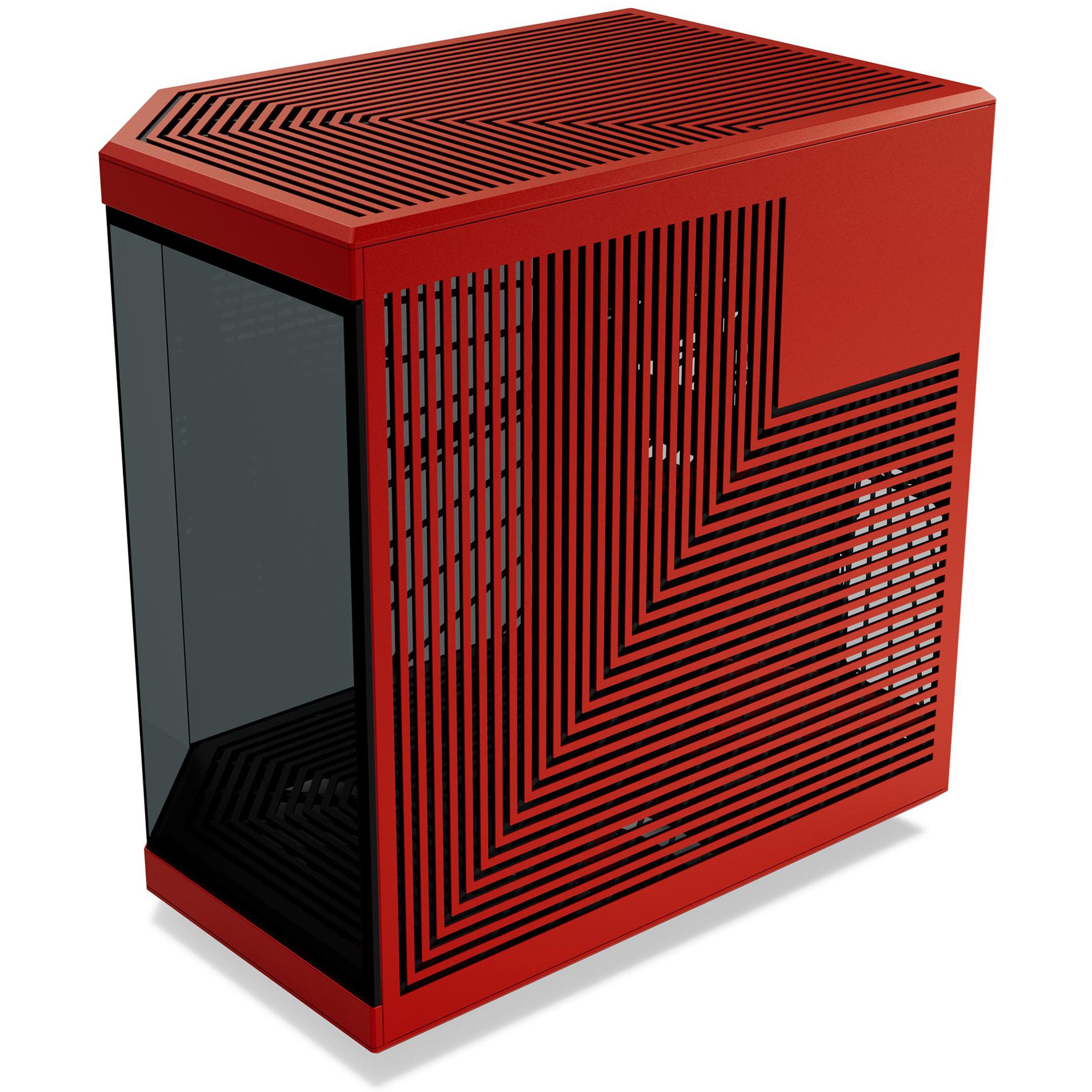 A large main feature product image of HYTE Y70 Tempered Glass Mid Tower Case (Black Cherry)