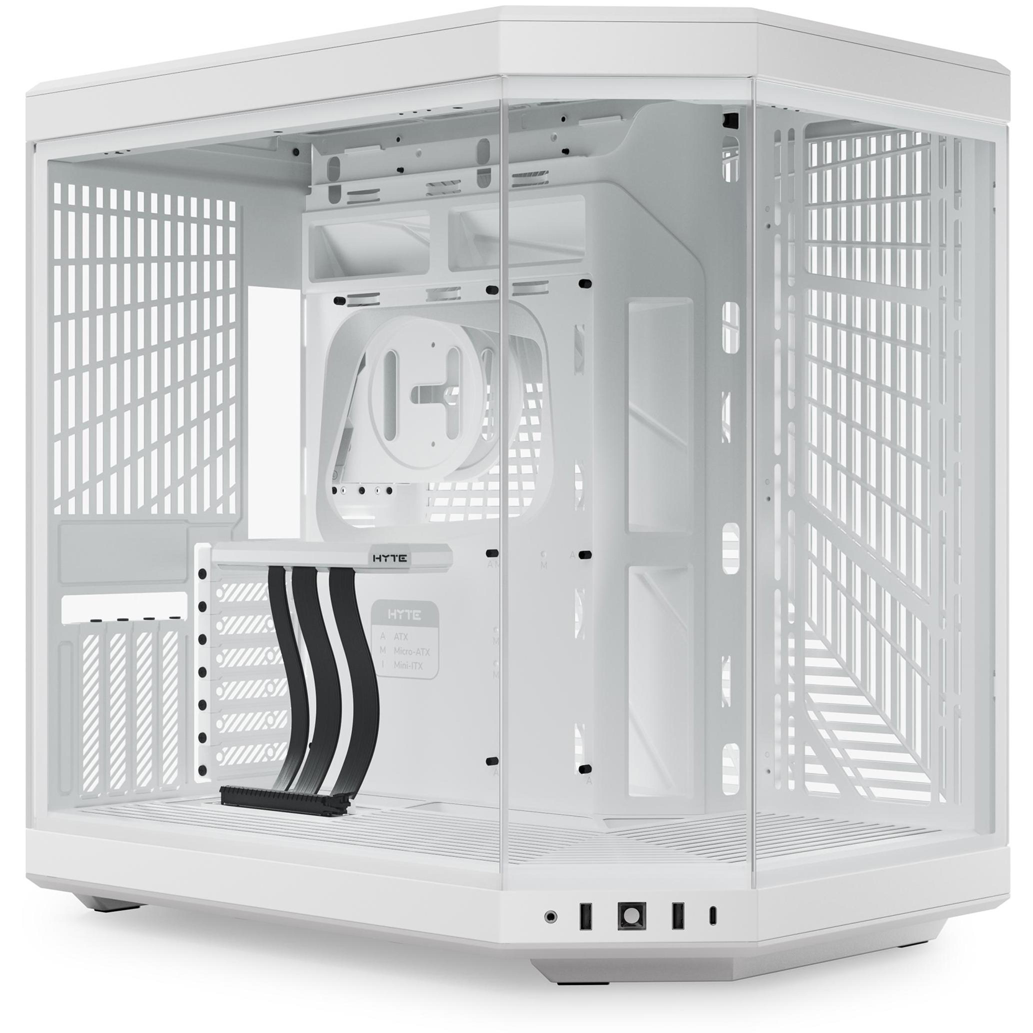 A large main feature product image of HYTE Y70 Tempered Glass Mid Tower Case (Snow White)