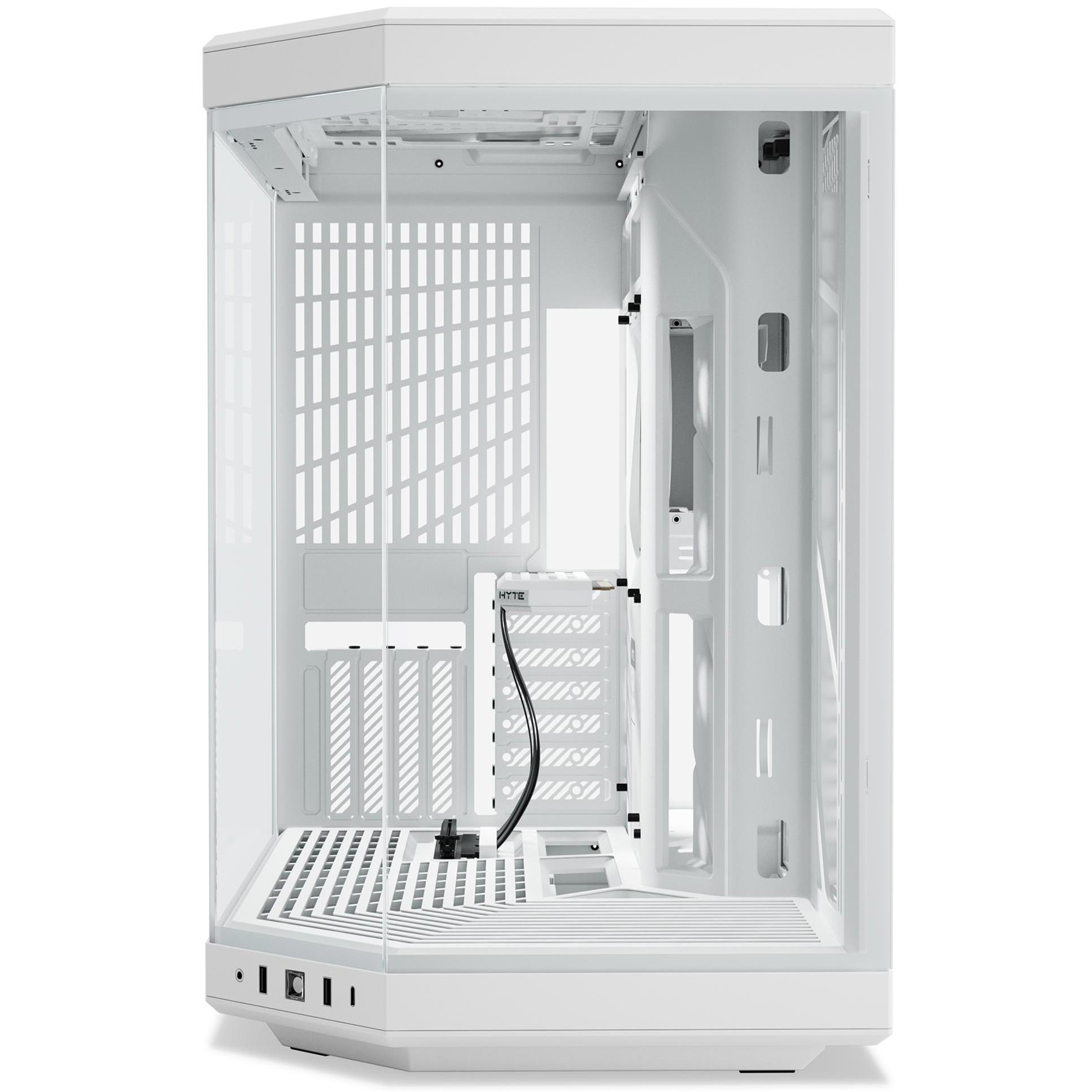 A large main feature product image of HYTE Y70 Tempered Glass Mid Tower Case (Snow White)