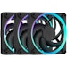 A product image of Fractal Design Momentum 12 RGB - 120mm LCP Case Fan 3-Pack (Black)