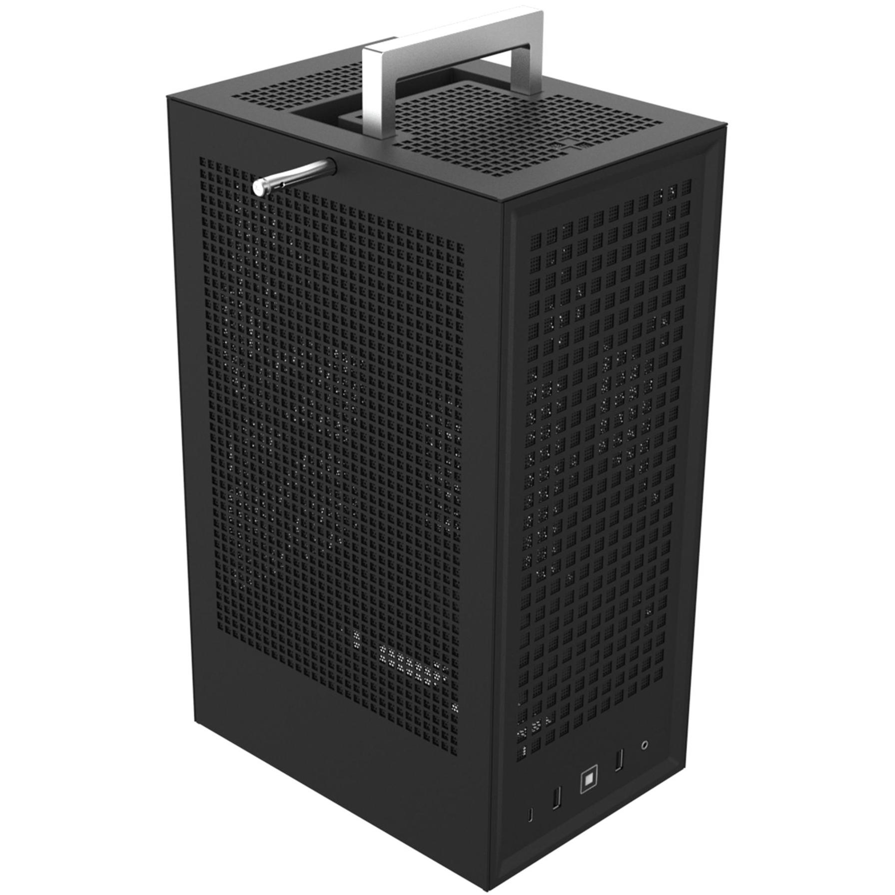 A large main feature product image of HYTE Revolt 3 Mesh SFF 18.4L Mini-ITX Case (Pitch Black)