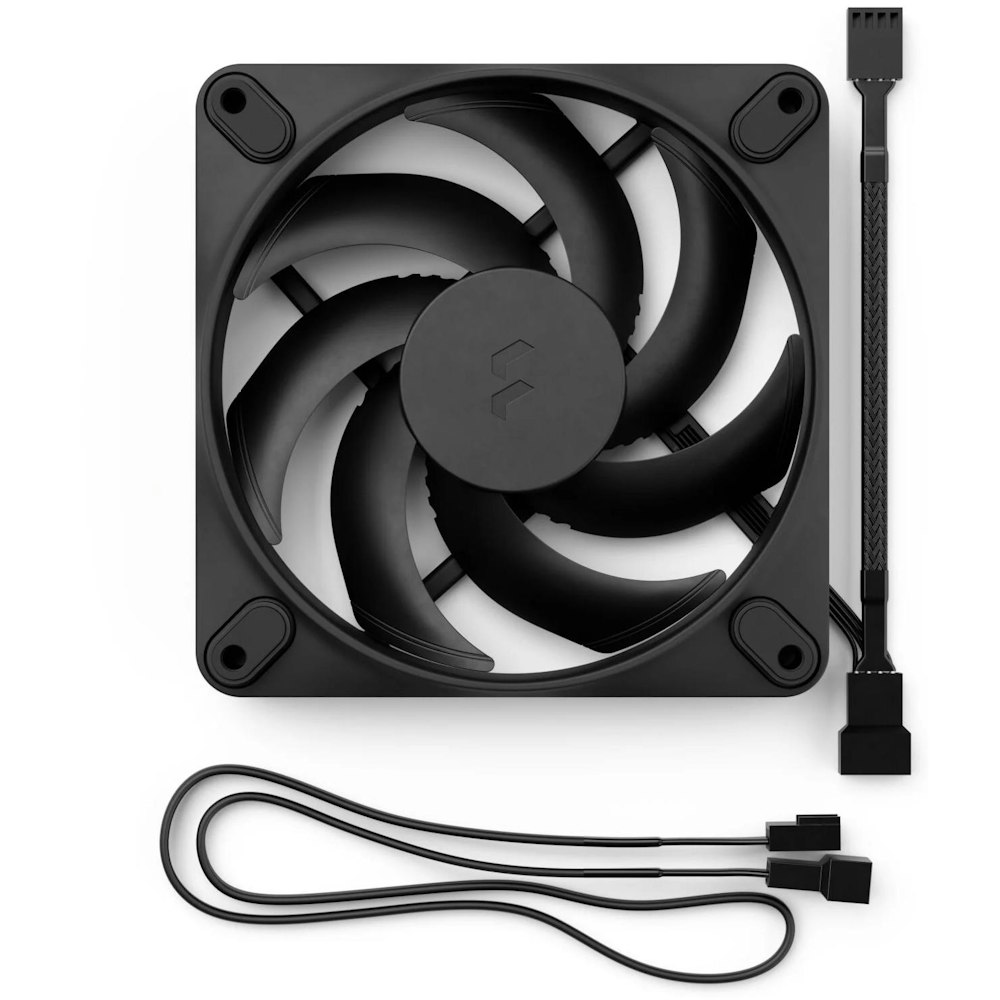 A large main feature product image of Fractal Design Momentum 14 - 140mm LCP Case Fan (Black)
