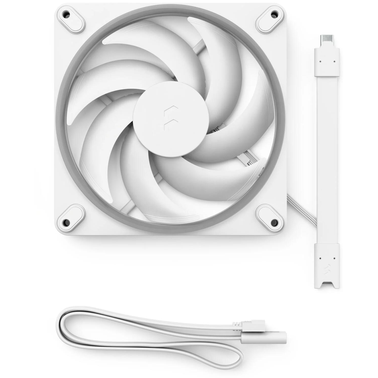 A large main feature product image of Fractal Design Momentum 14 RGB - 140mm LCP Case Fan (White)