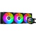 A product image of ID-COOLING SL360 XE Space LCD 360mm ARGB AIO Liquid CPU Cooler (Black)