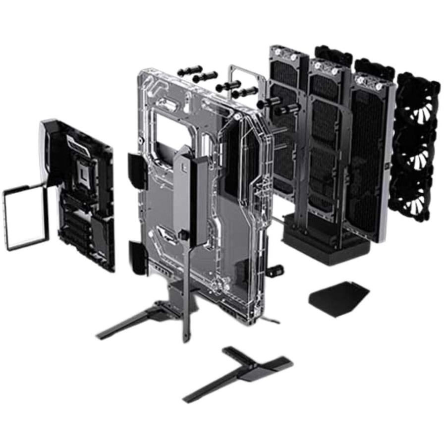 A large main feature product image of Bykski Granzon G20 Distro Water Cooling Case