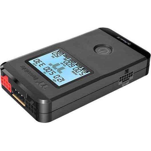 A large main feature product image of Thermaltake Dr. Power III Power Supply Tester