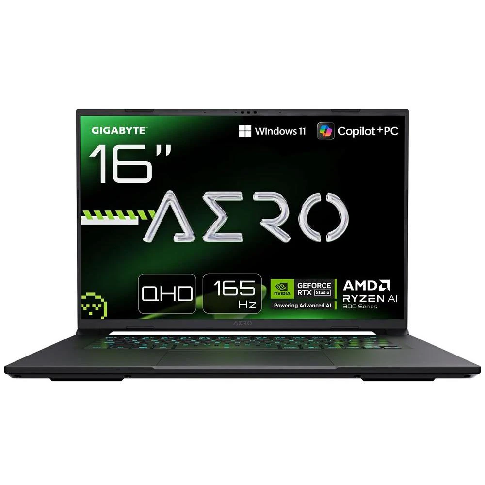 Gigabyte AERO X16 (1WH) - 16" 165Hz, Ryzen AI 7 350, RTX 5070, 16GB/1TB - Win 11 Gaming Notebook (Grey)