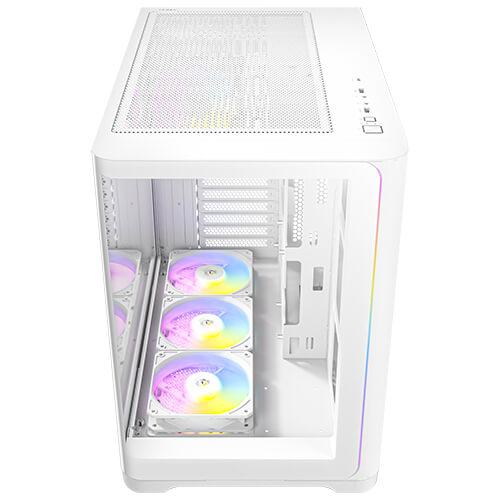 A large main feature product image of Antec C5 Curve ARGB - Tempered Glass Mid Tower Case (White)