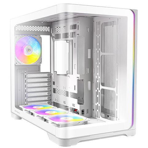 A large main feature product image of Antec C5 Curve ARGB - Tempered Glass Mid Tower Case (White)