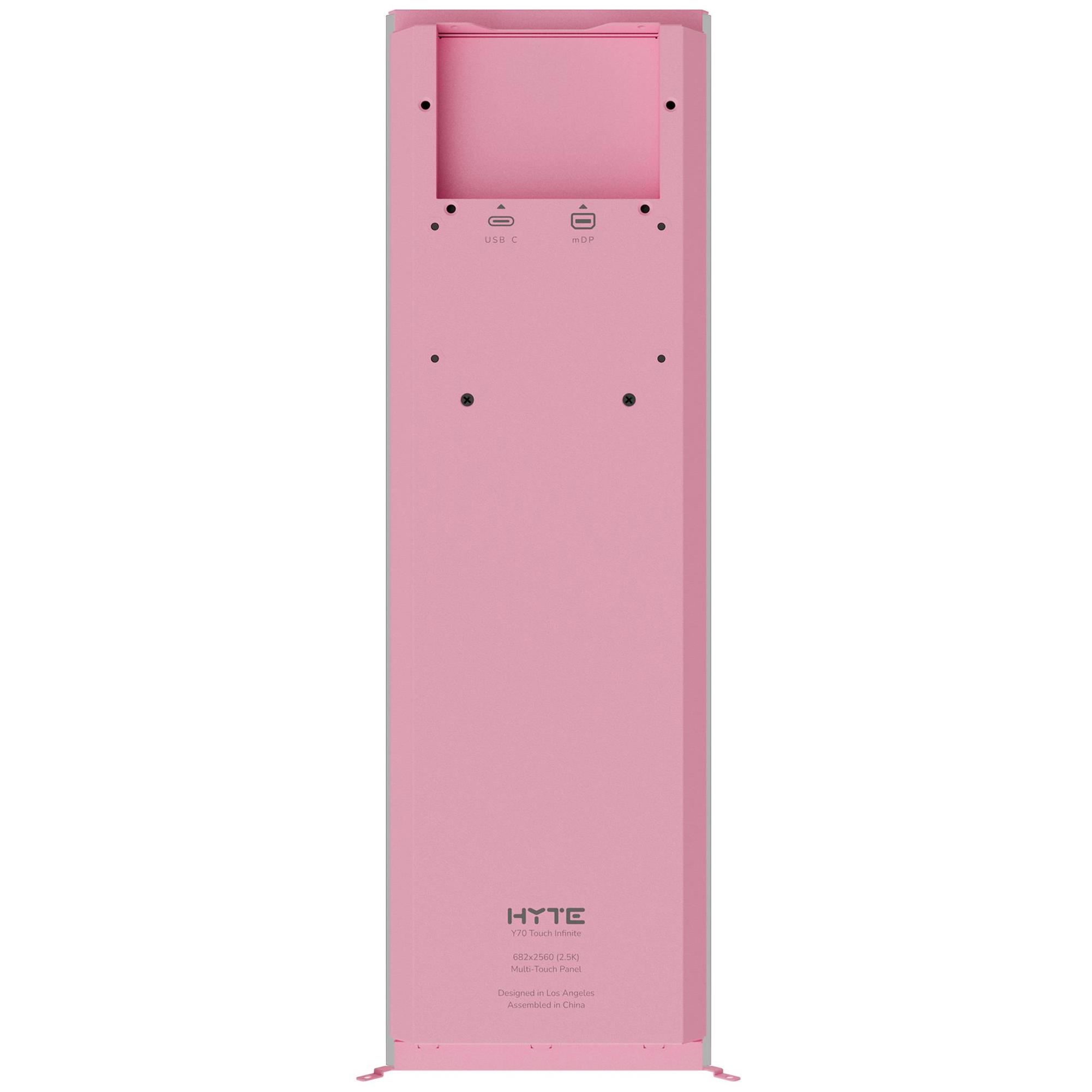 A large main feature product image of HYTE 14.9" Touch Infinite LCD Display Upgrade for Y70 (Strawberry Milk)