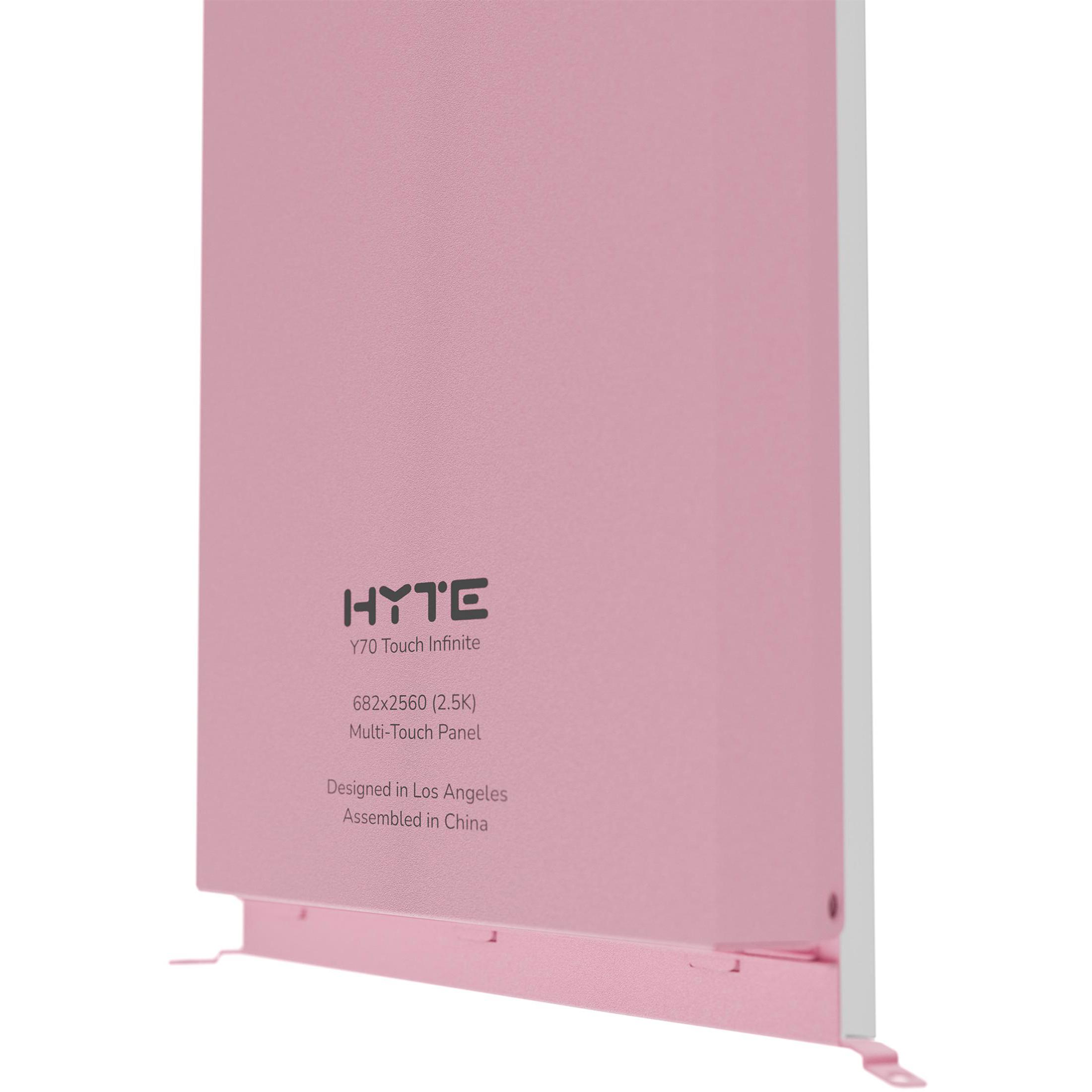 A large main feature product image of HYTE 14.9" Touch Infinite LCD Display Upgrade for Y70 (Strawberry Milk)