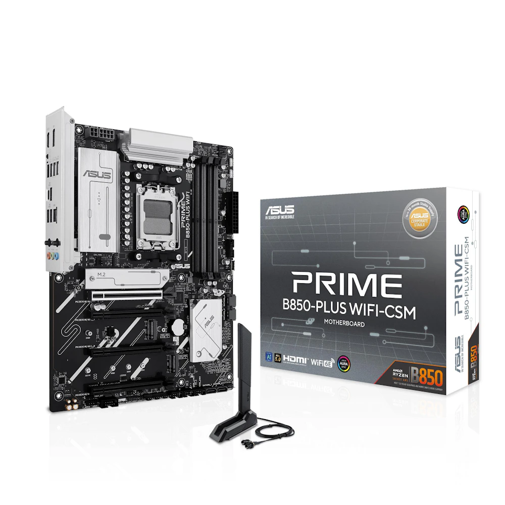ASUS PRIME B850-Plus WiFi-CSM AM5 ATX Desktop Motherboard