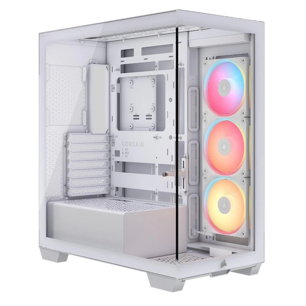 Corsair 3500X LX-R RGB LINK Mid Tower Case (White)