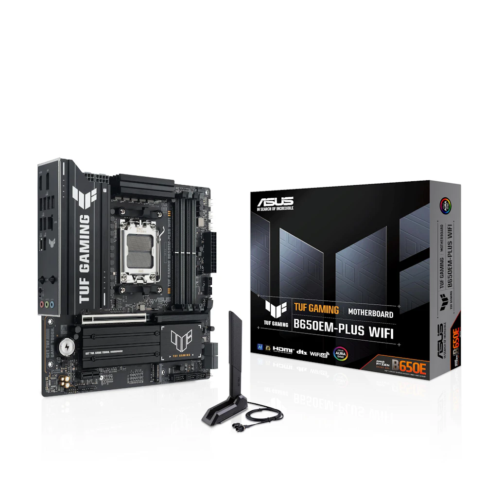 ASUS TUF Gaming B650EM-Plus WiFi AM5 mATX Desktop Motherboard