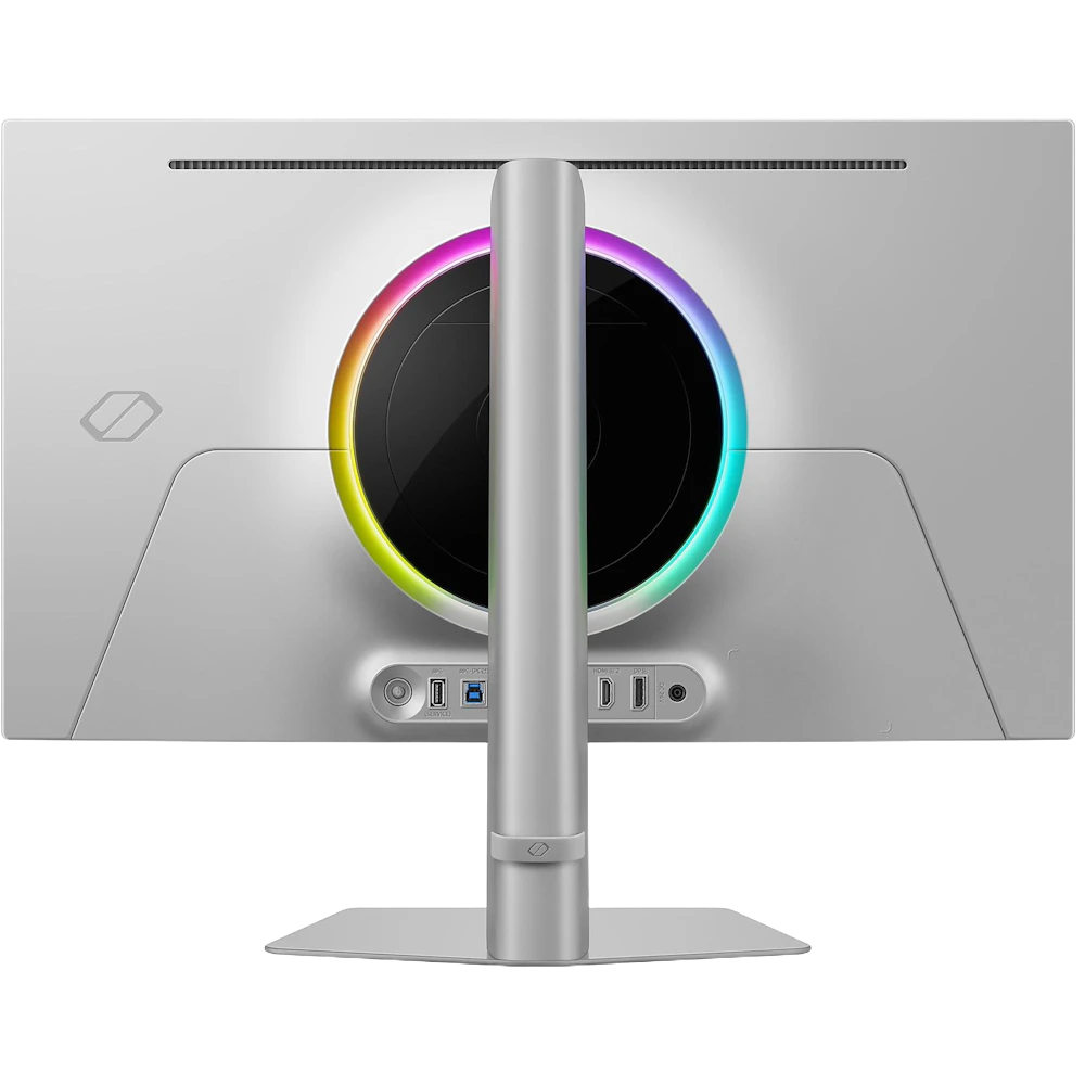 A large main feature product image of Samsung Odyssey OLED G6 G60SF - 27" 1440p 500Hz 0.03ms Gaming Monitor