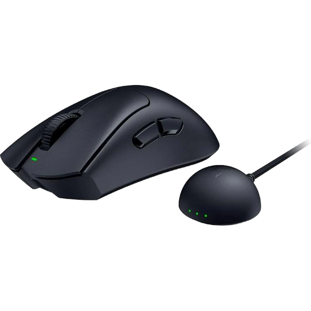 A large main feature product image of Razer DeathAdder V4 Pro - Wireless Lightweight Ergonomic eSports Mouse (Black)
