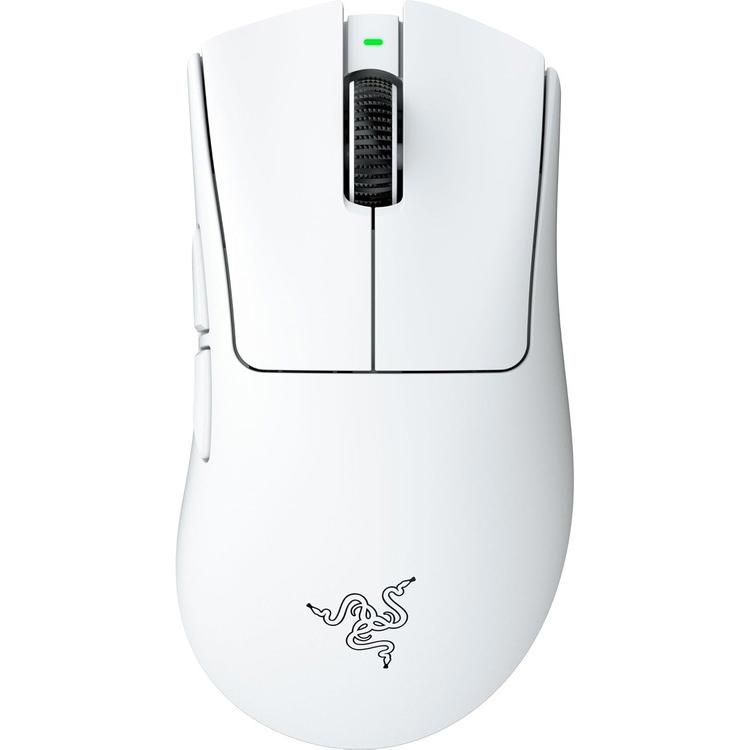 A large main feature product image of Razer DeathAdder V4 Pro - Wireless Lightweight Ergonomic eSports Mouse (White)