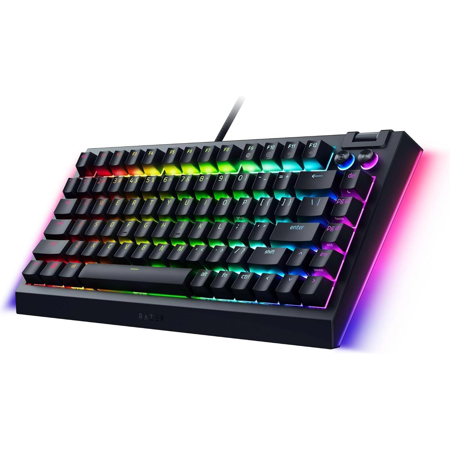 A large main feature product image of Razer BlackWidow V4 Tenkeyless HyperSpeed - Hot-swappable Wireless Mechanical Gaming Keyboard (Orange Switch)