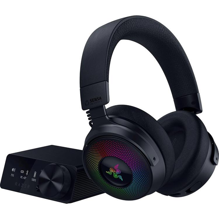A large main feature product image of Razer Kraken V4 Pro - Wireless Gaming Headset (Black)