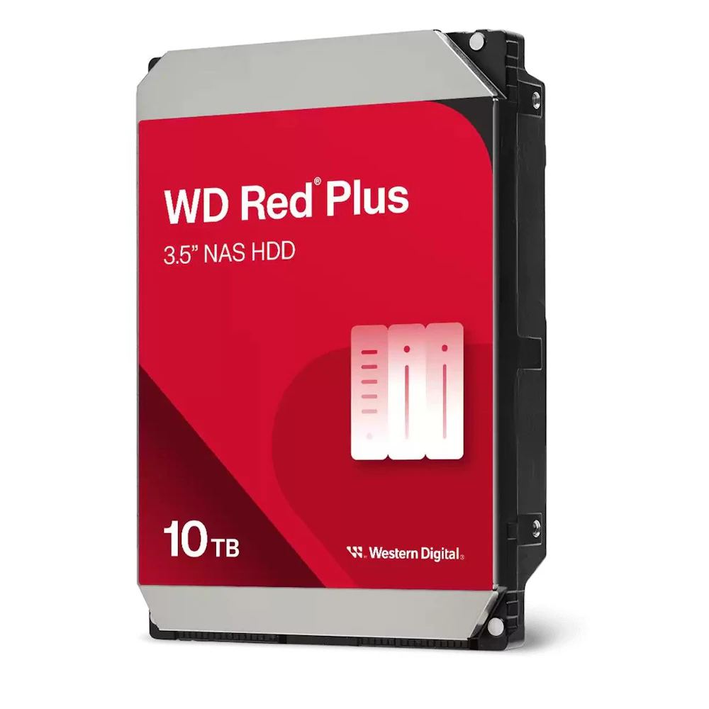 WD Red Plus 3.5" NAS HDD - 10TB 512MB