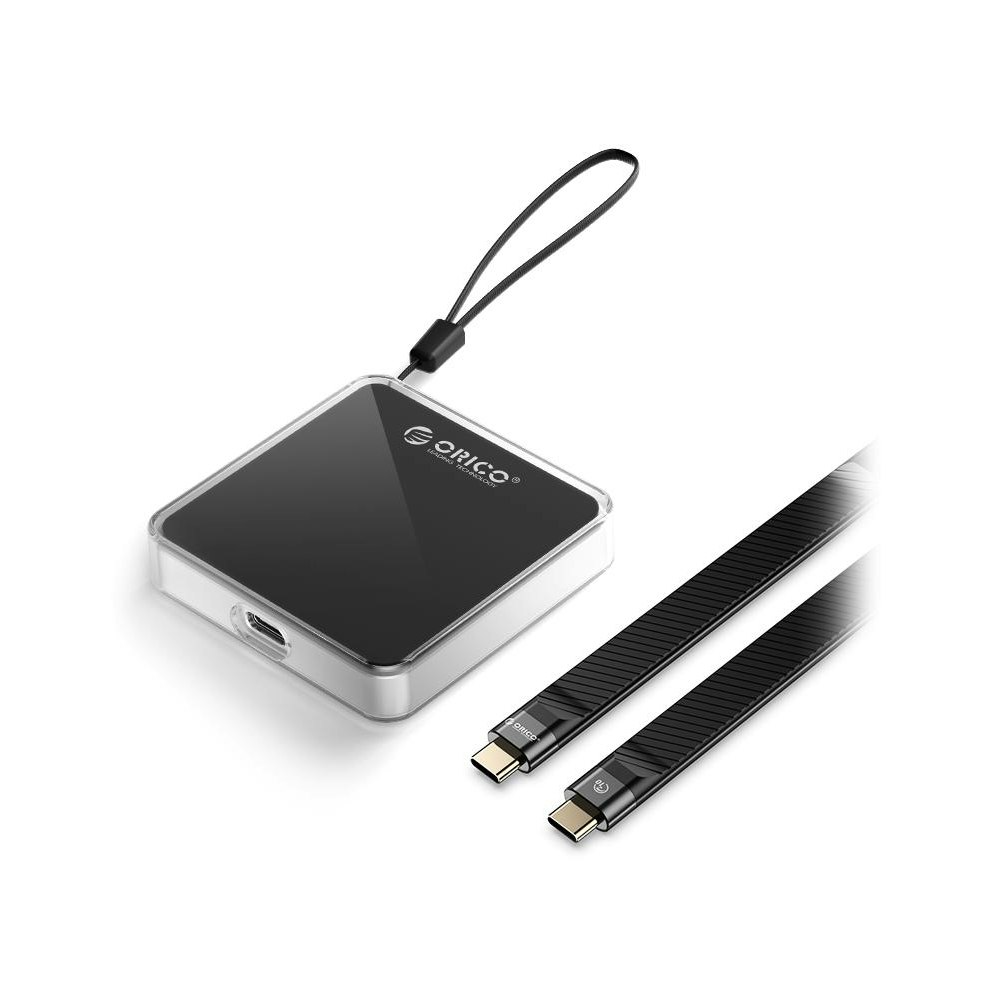 A large main feature product image of ORICO M.2 2230 NVMe USB 3.2 Type-C SSD Enclosure - Black