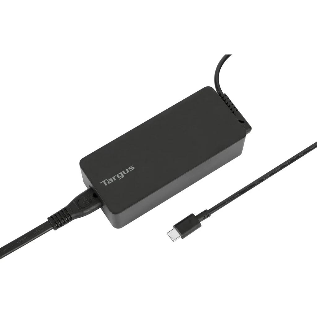 A large main feature product image of Targus 65W USB-C Universal Notebook Charger